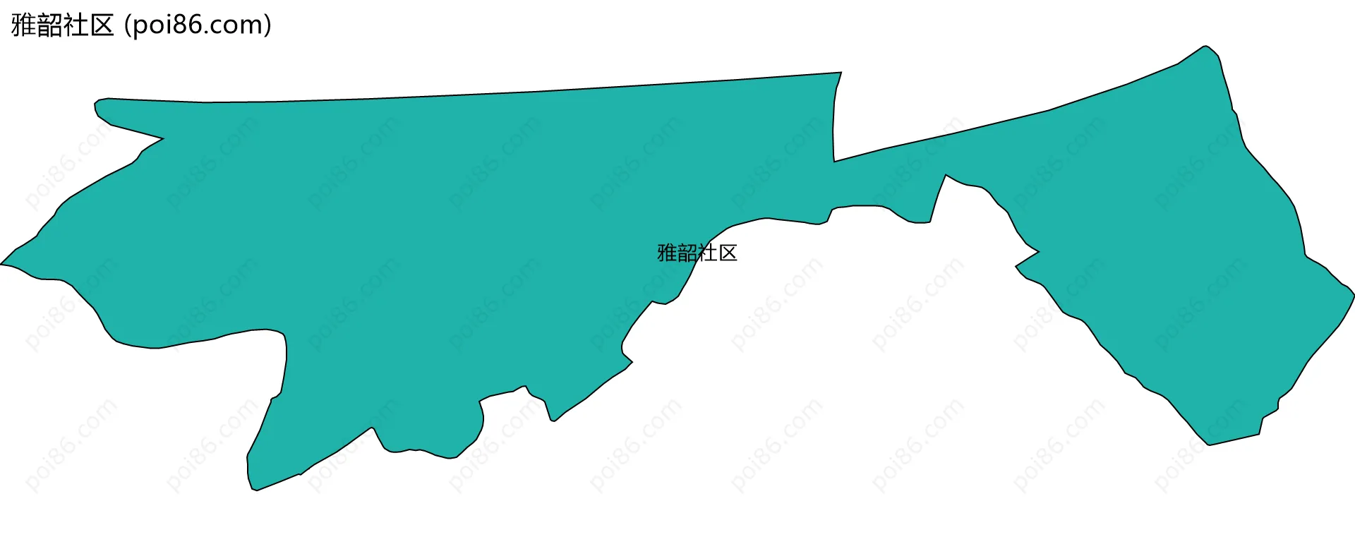 雅韶社区边界地图