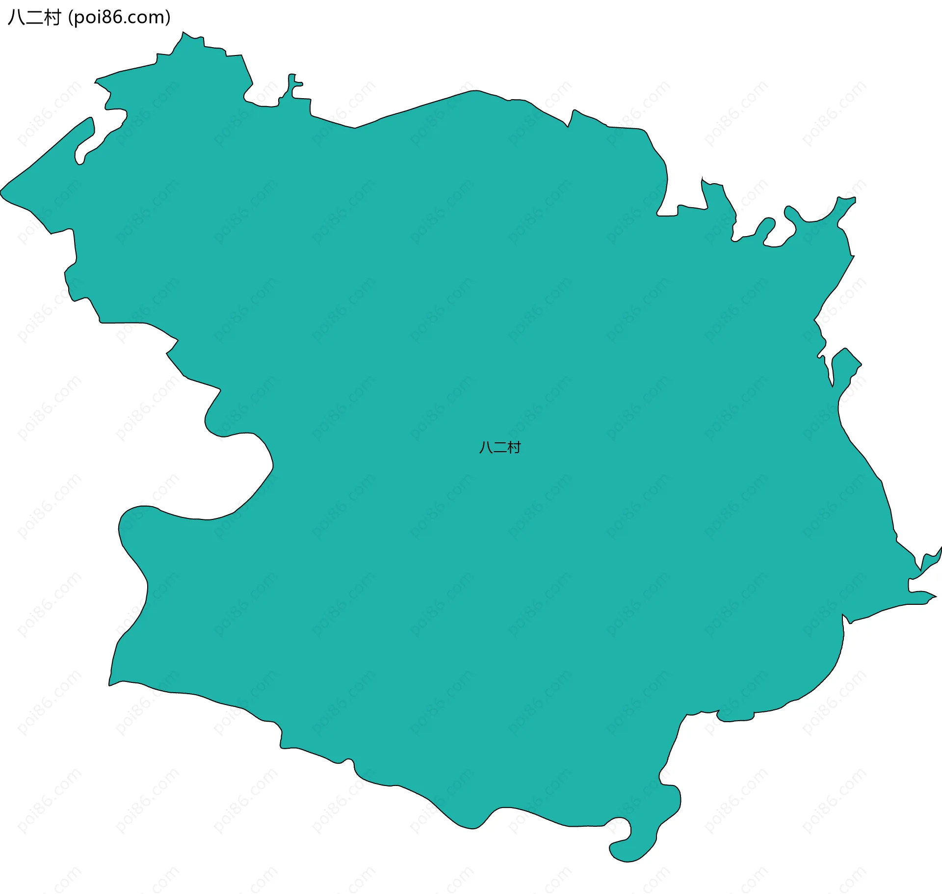 八二村边界地图