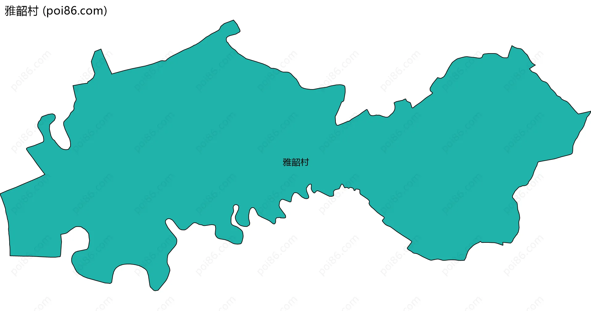 雅韶村边界地图