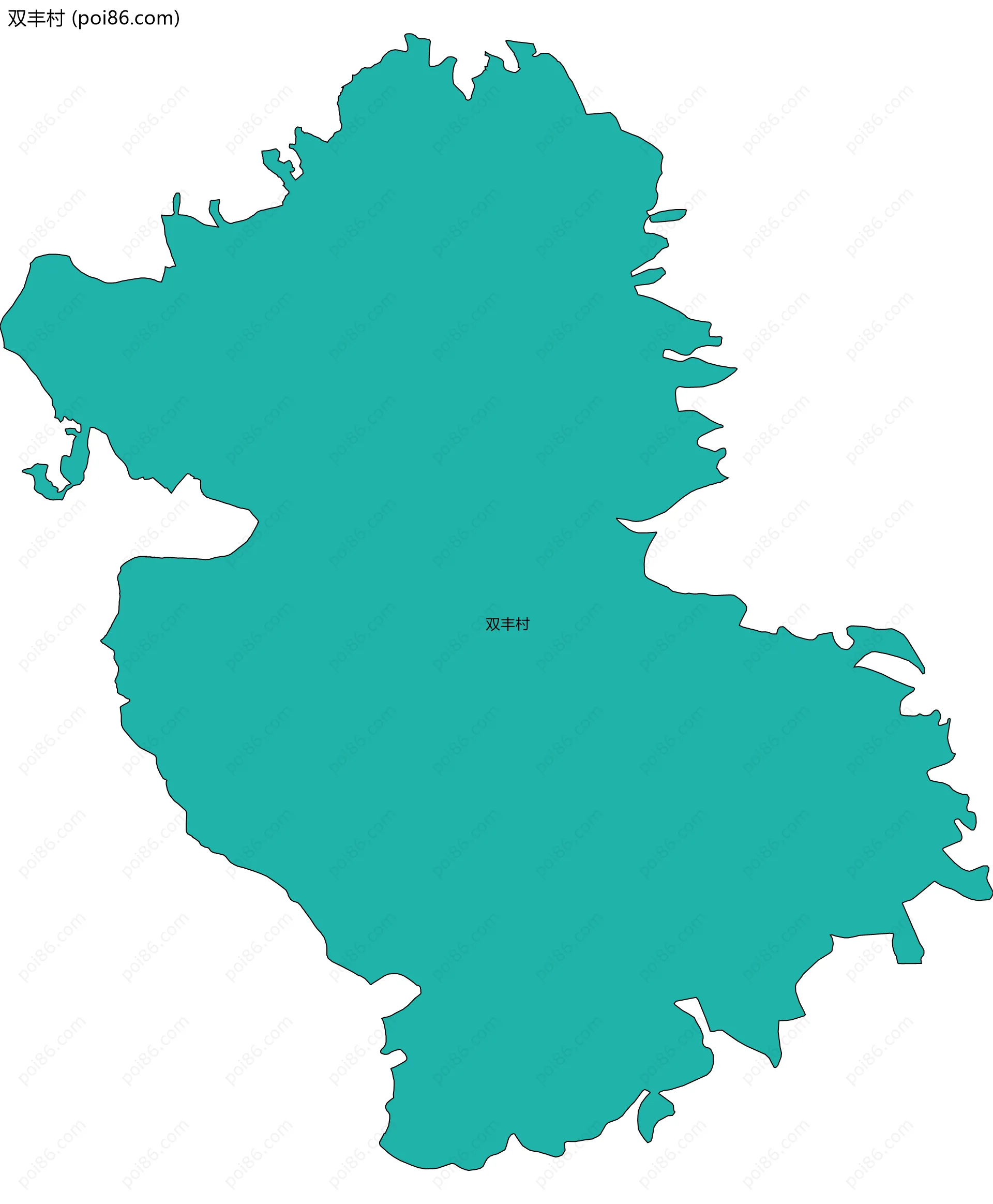 双丰村边界地图