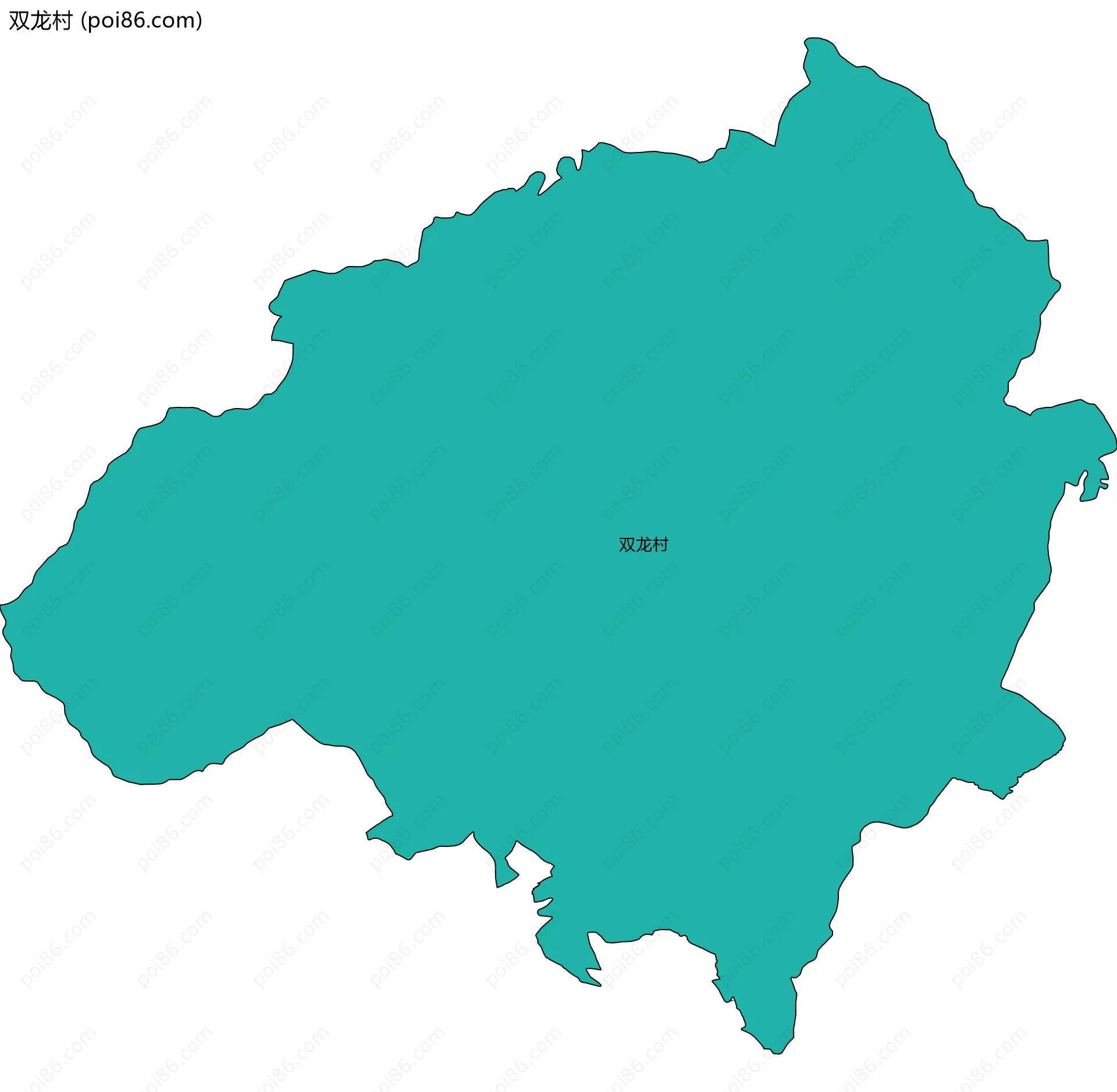 双龙村边界地图