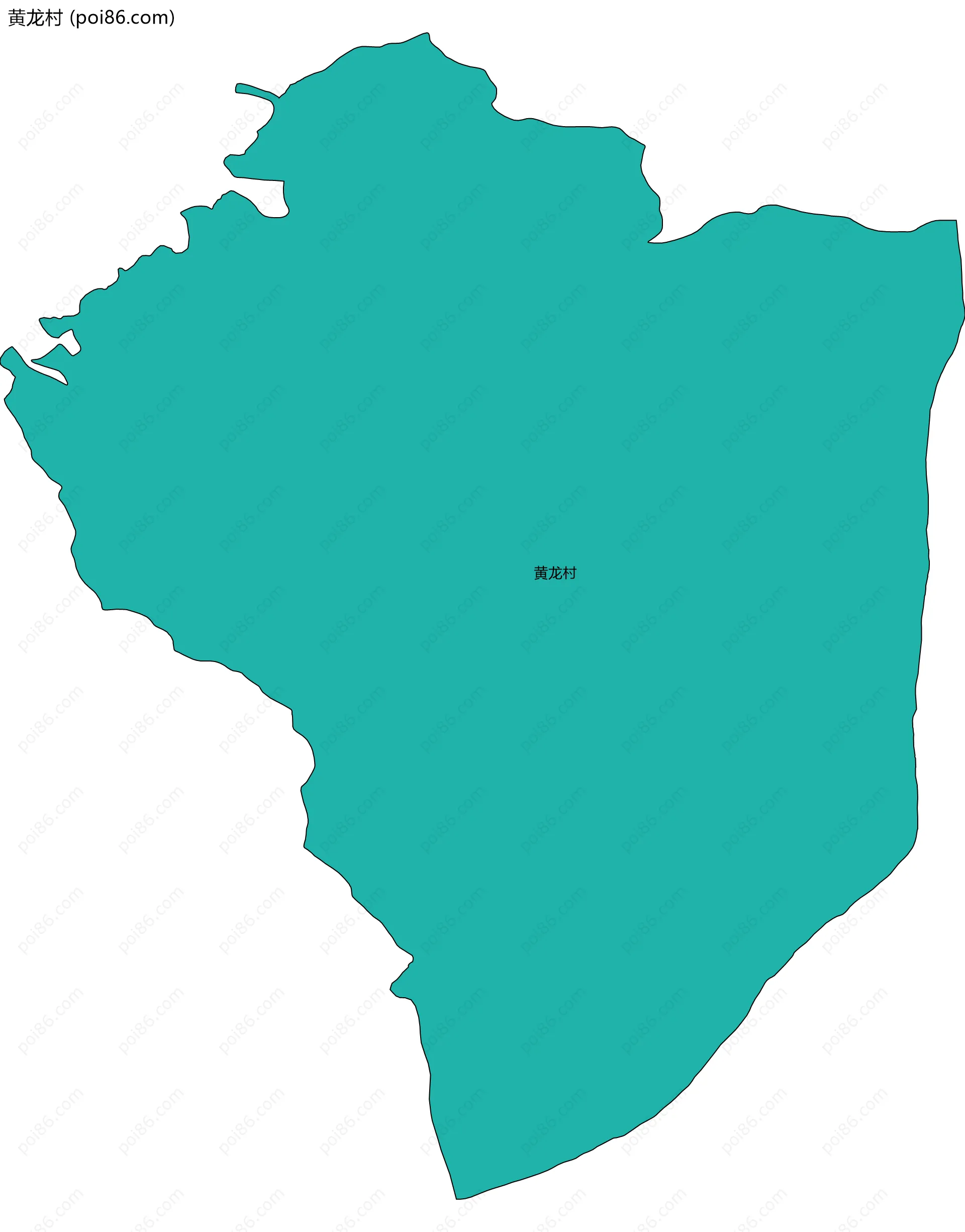 黄龙村边界地图