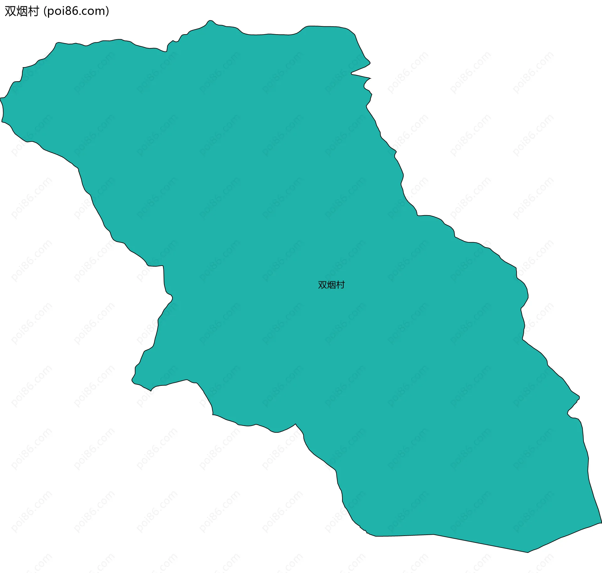 双烟村边界地图