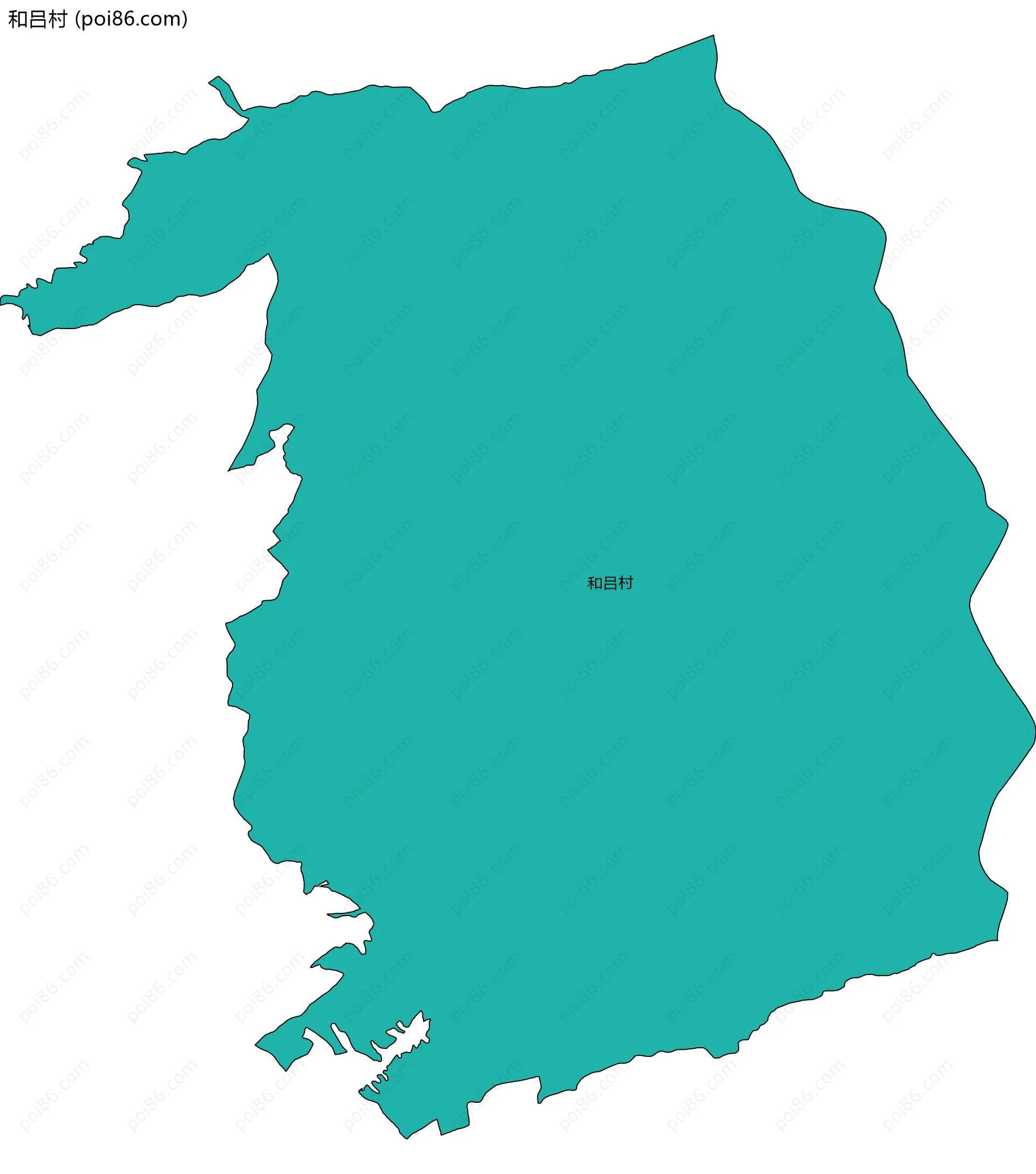 和吕村边界地图