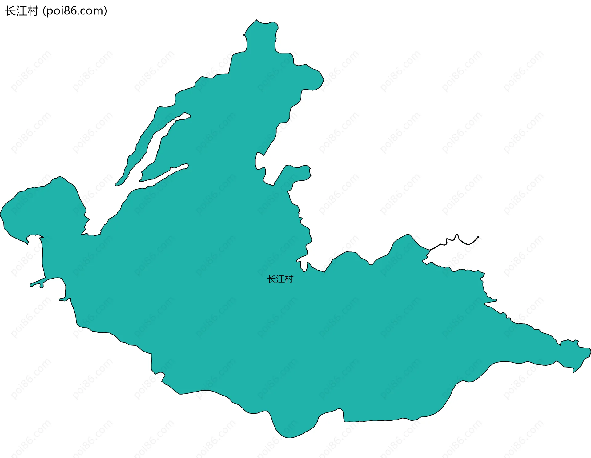 长江村边界地图