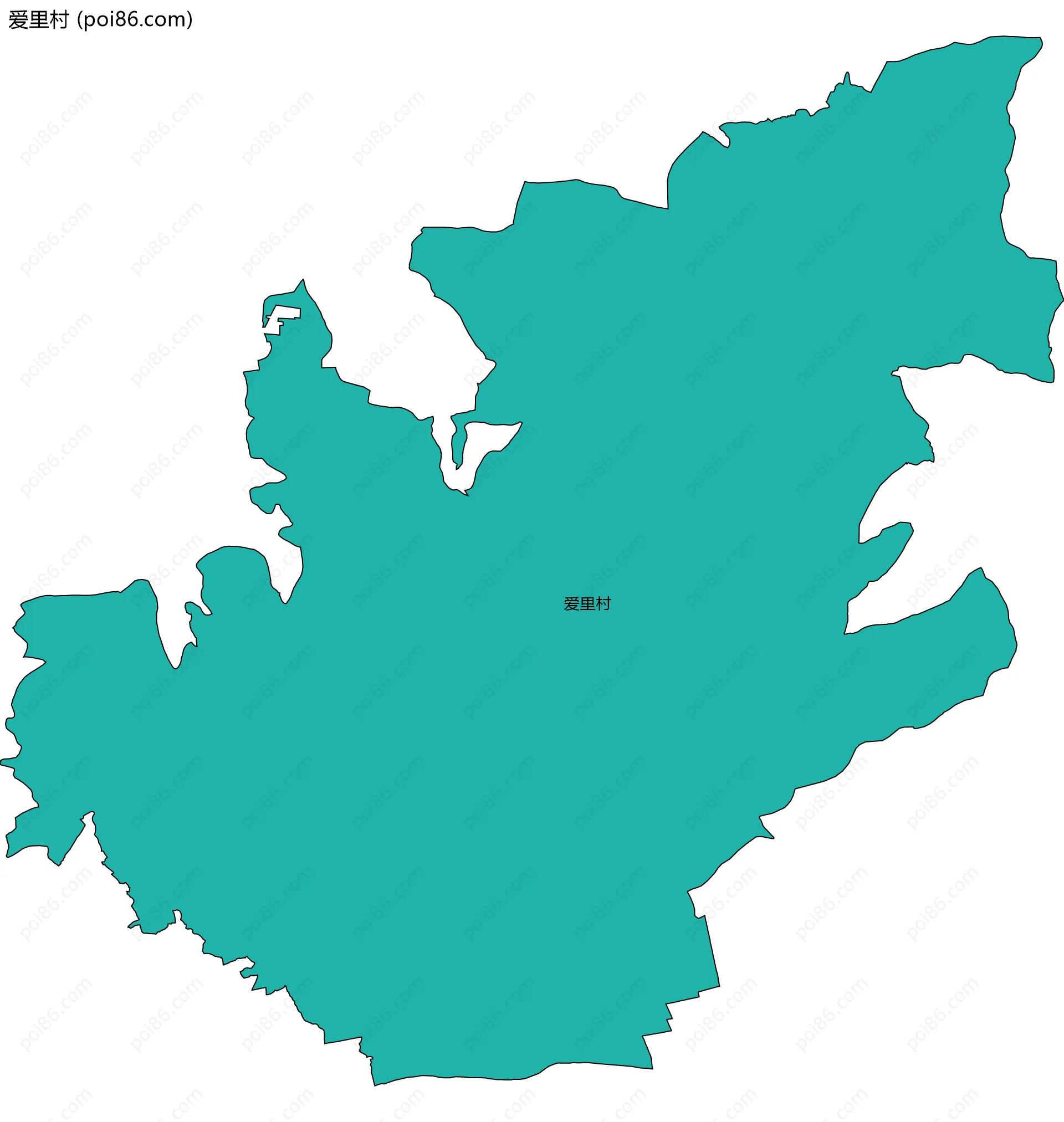 爱里村边界地图