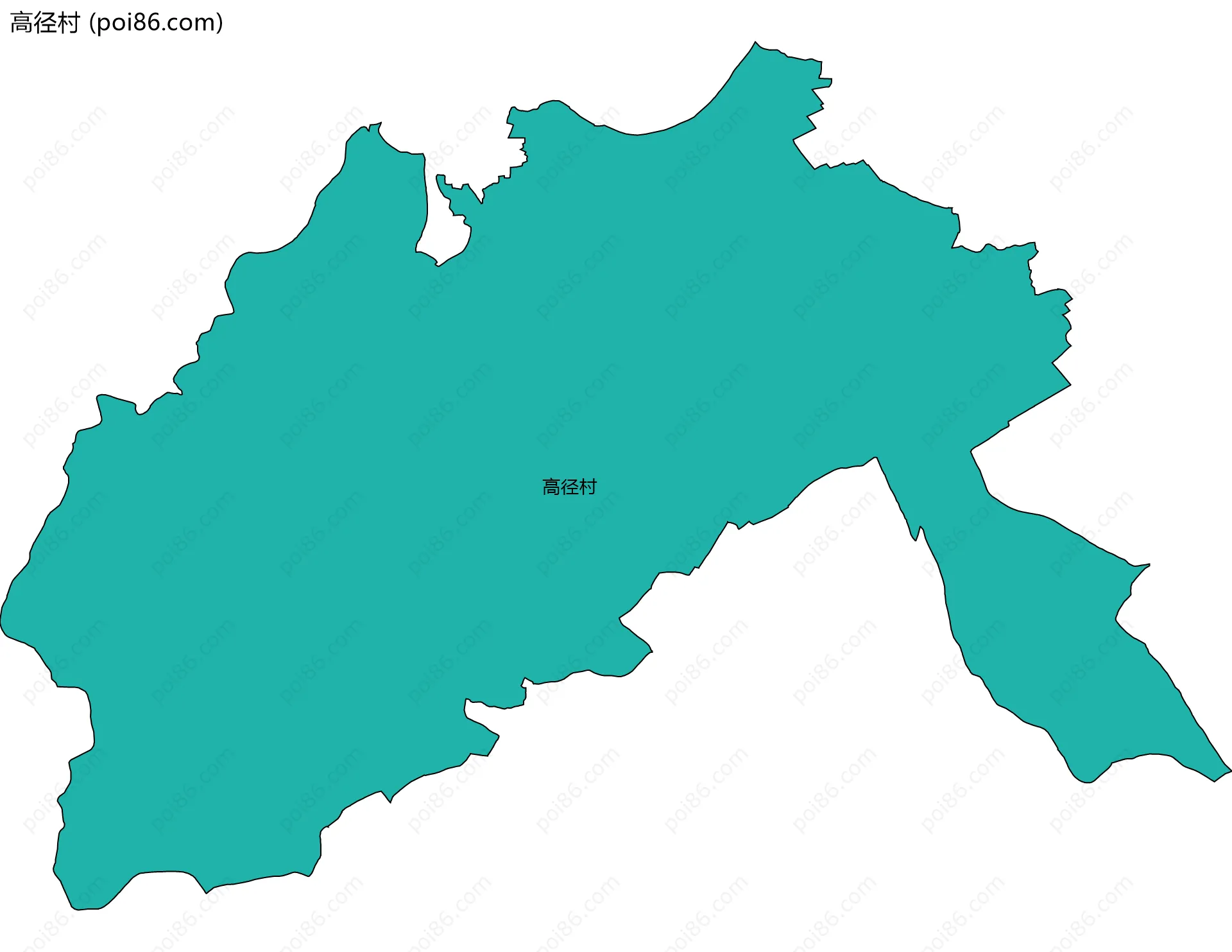 高径村边界地图