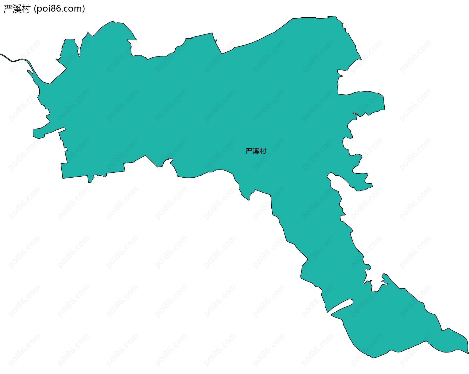 严溪村边界地图