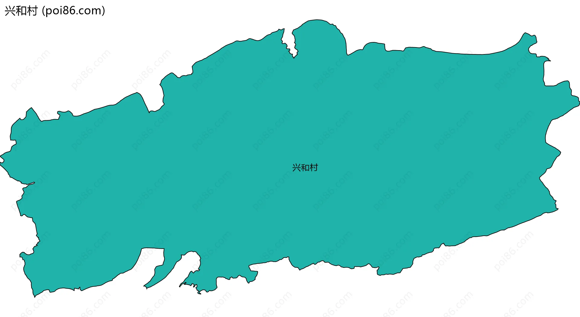 兴和村边界地图