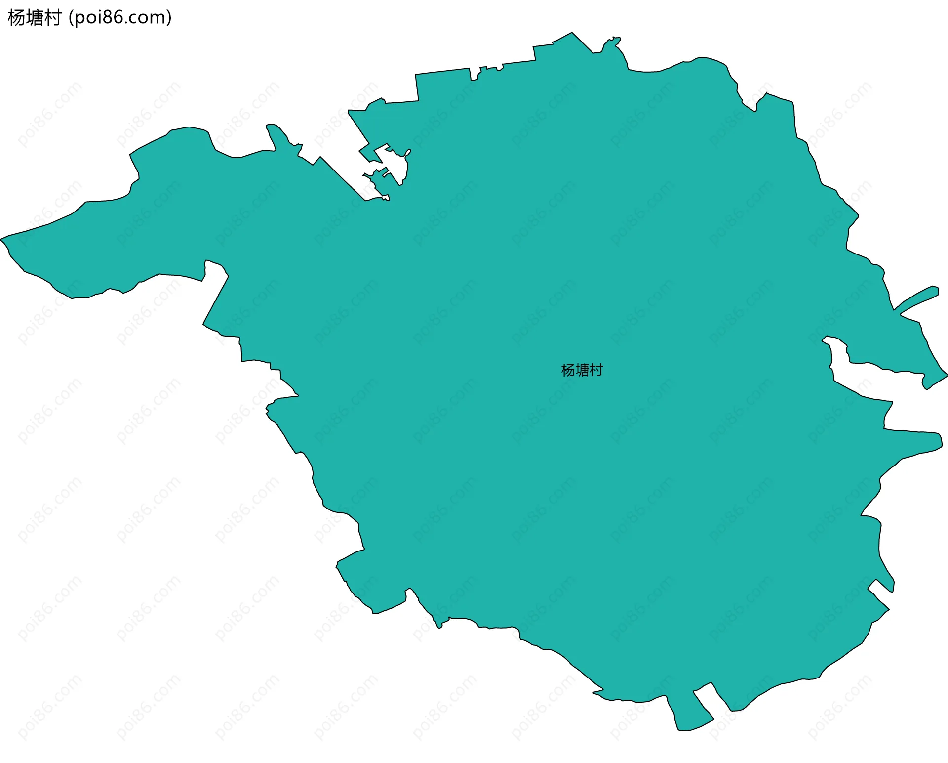 杨塘村边界地图