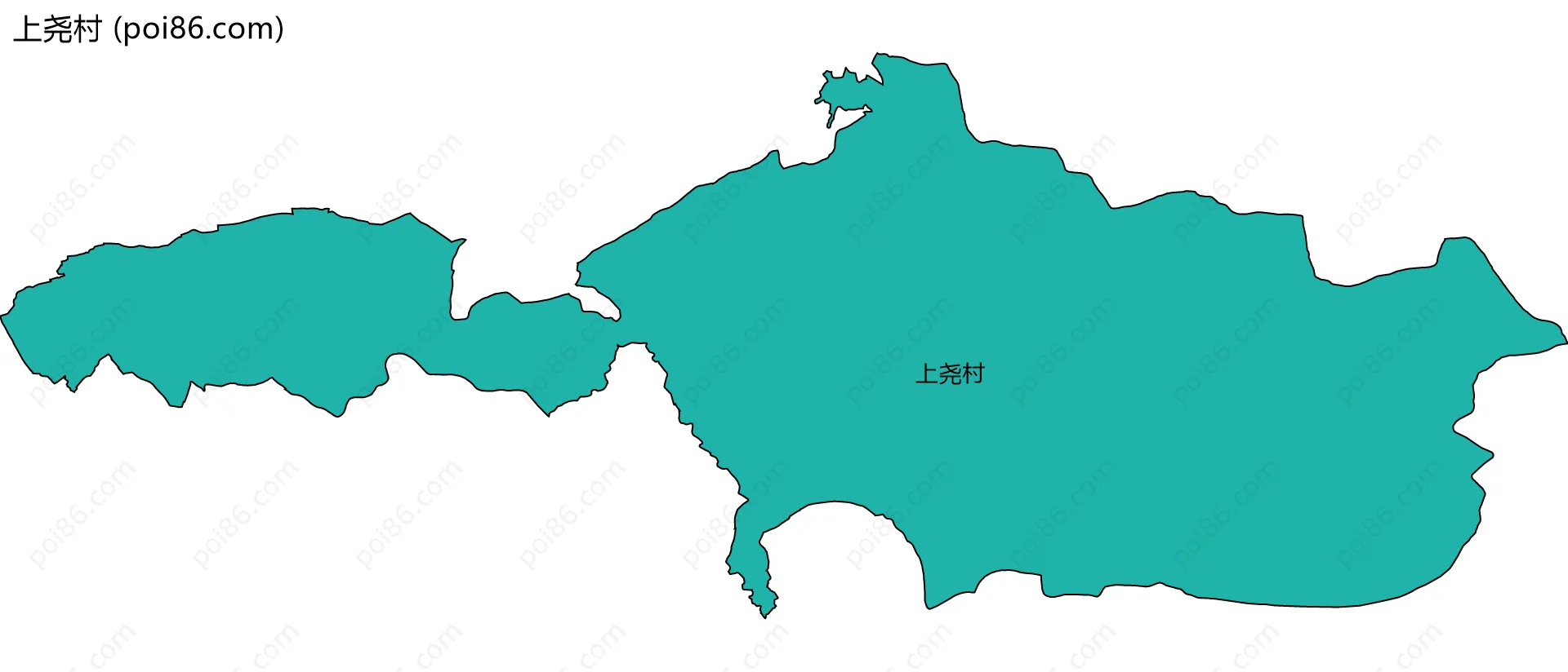 上尧村边界地图