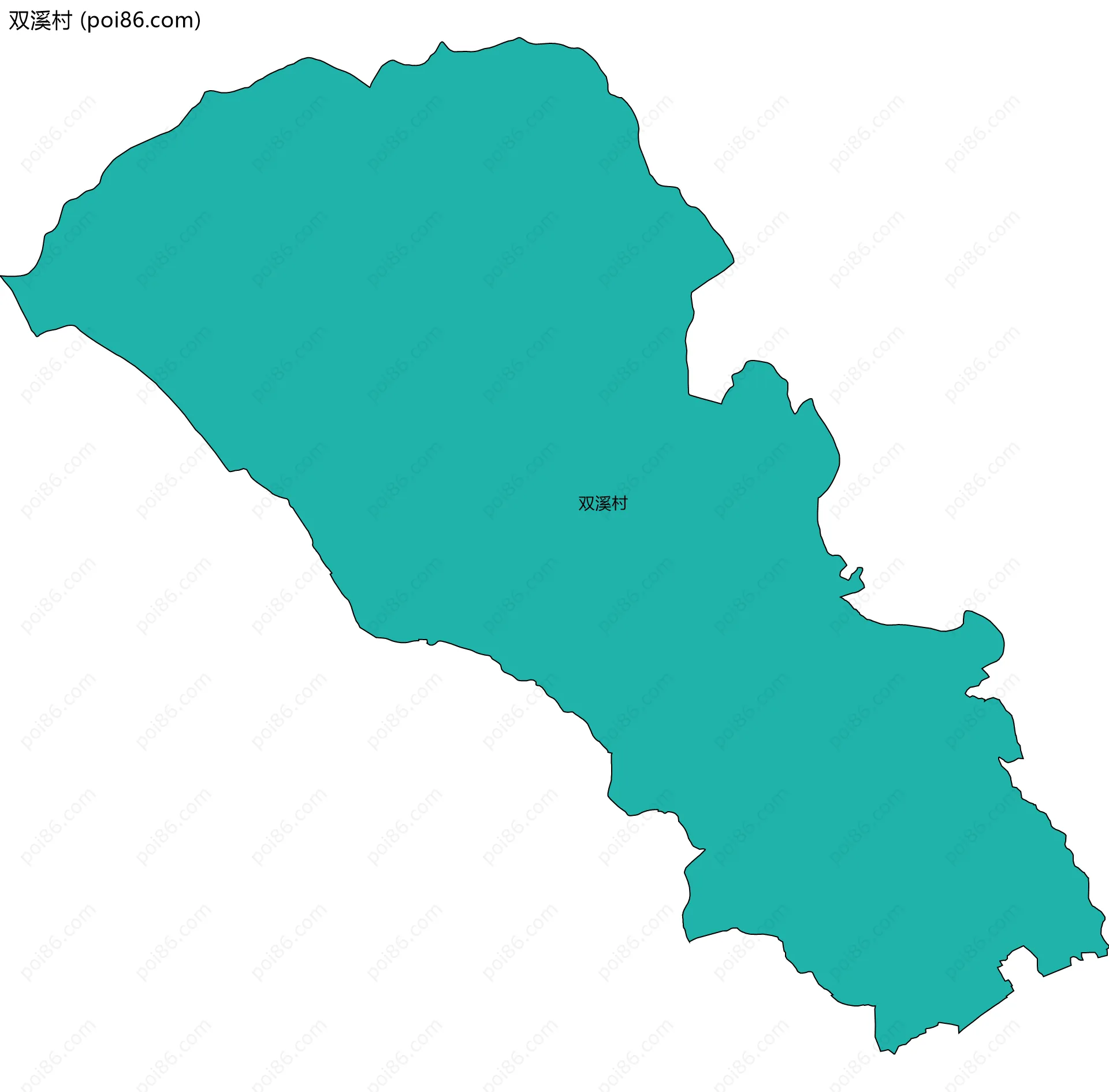 双溪村边界地图