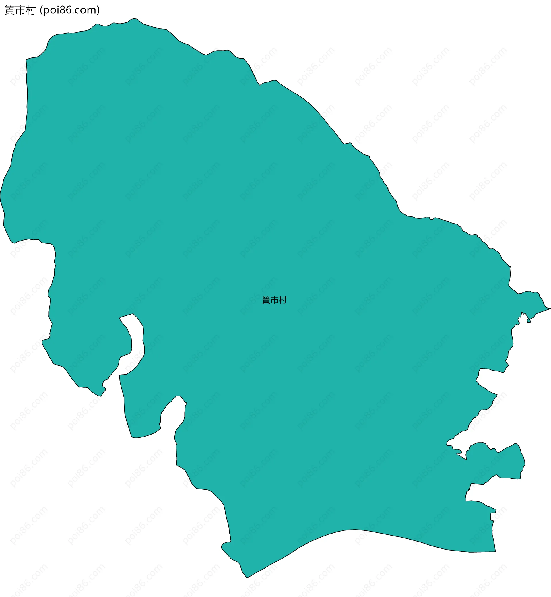 篢市村边界地图