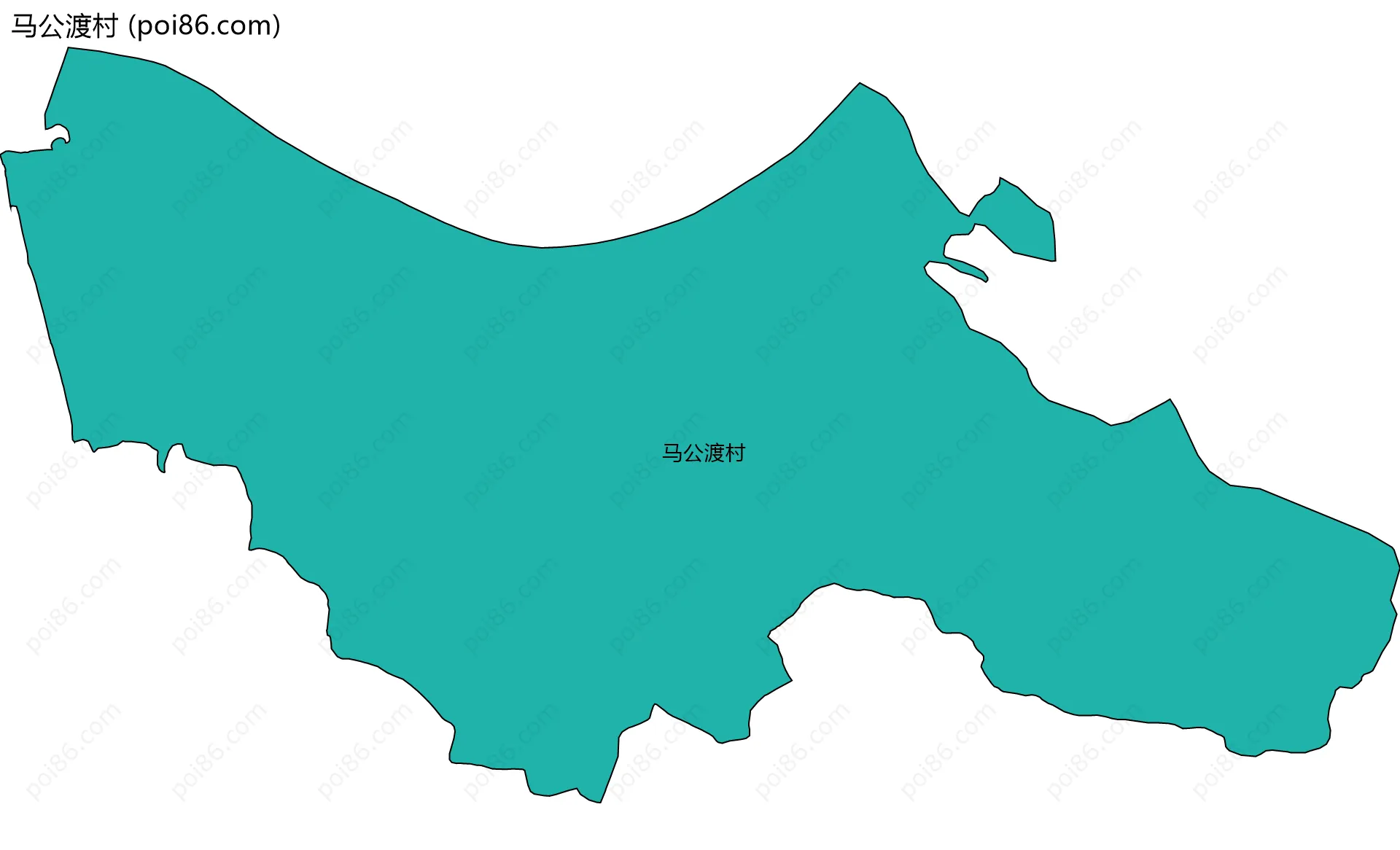 马公渡村边界地图