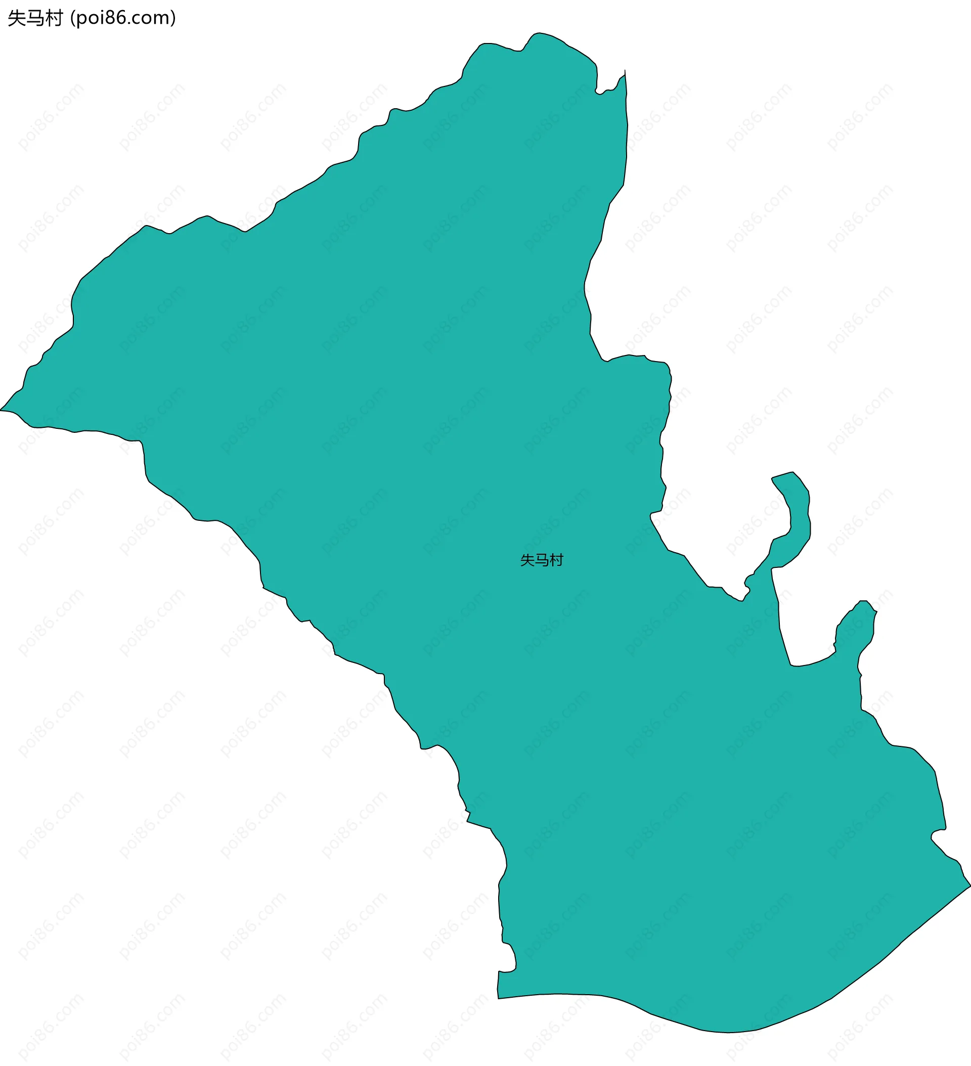 失马村边界地图