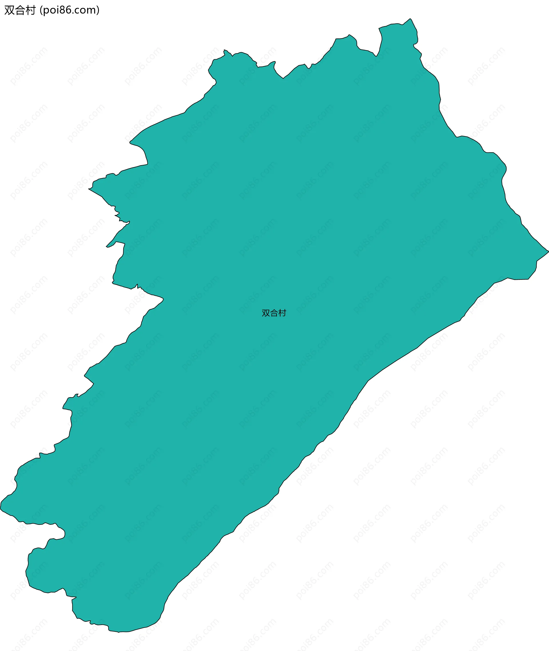 双合村边界地图