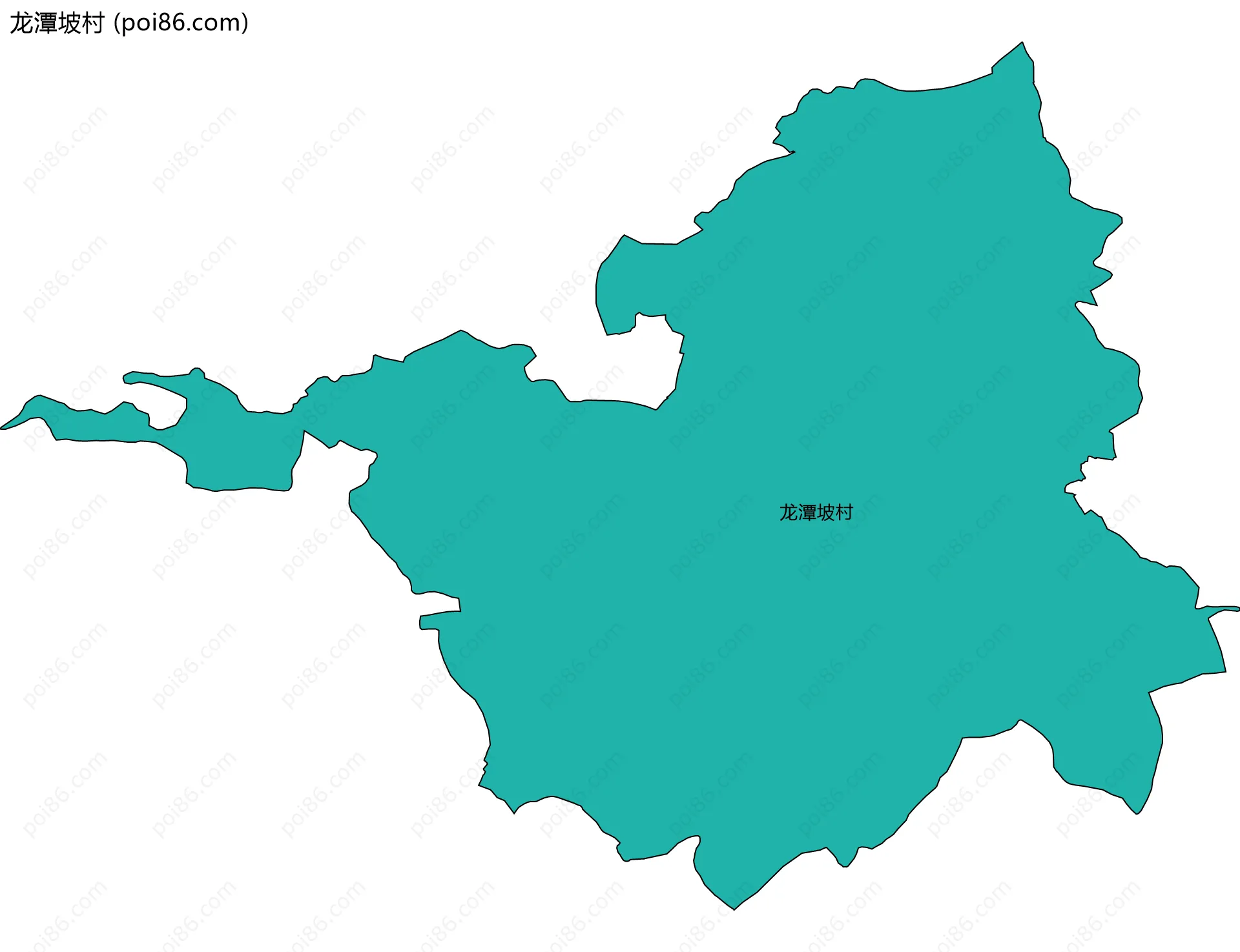 龙潭坡村边界地图