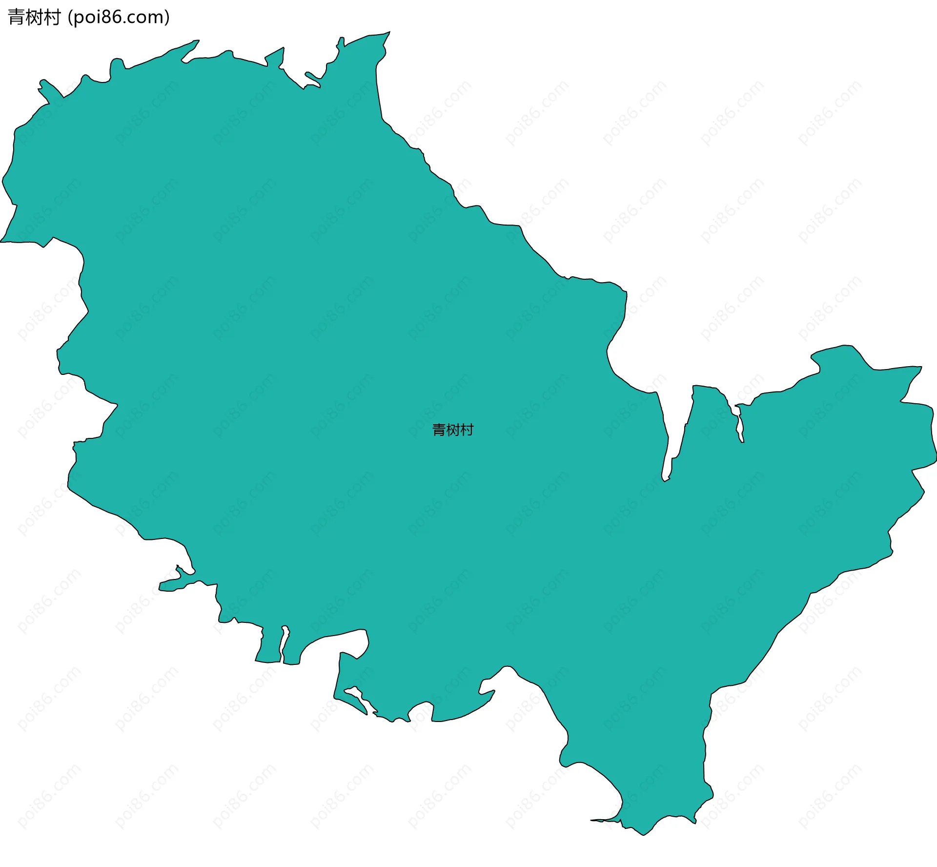 青树村边界地图