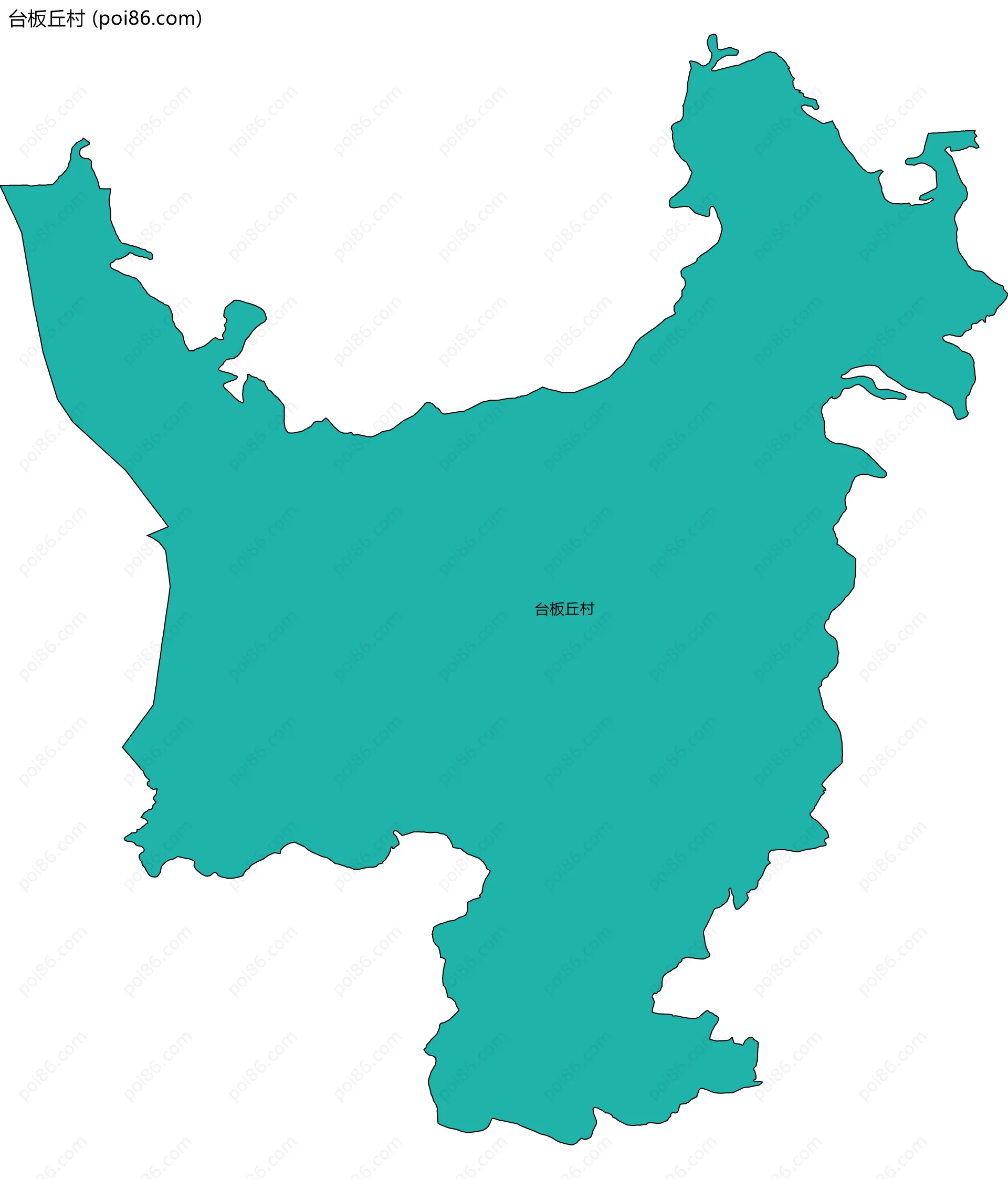 台板丘村边界地图