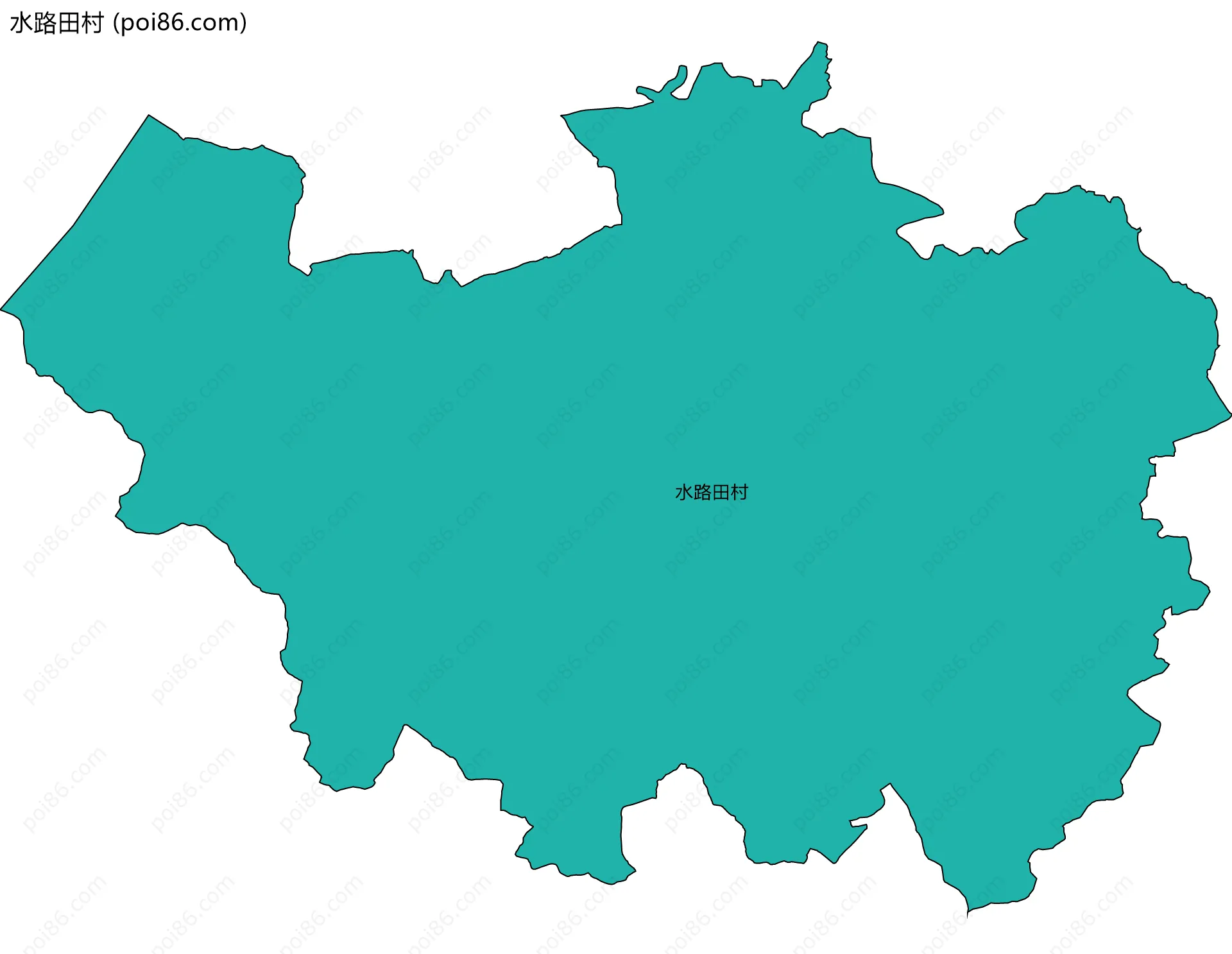 水路田村边界地图