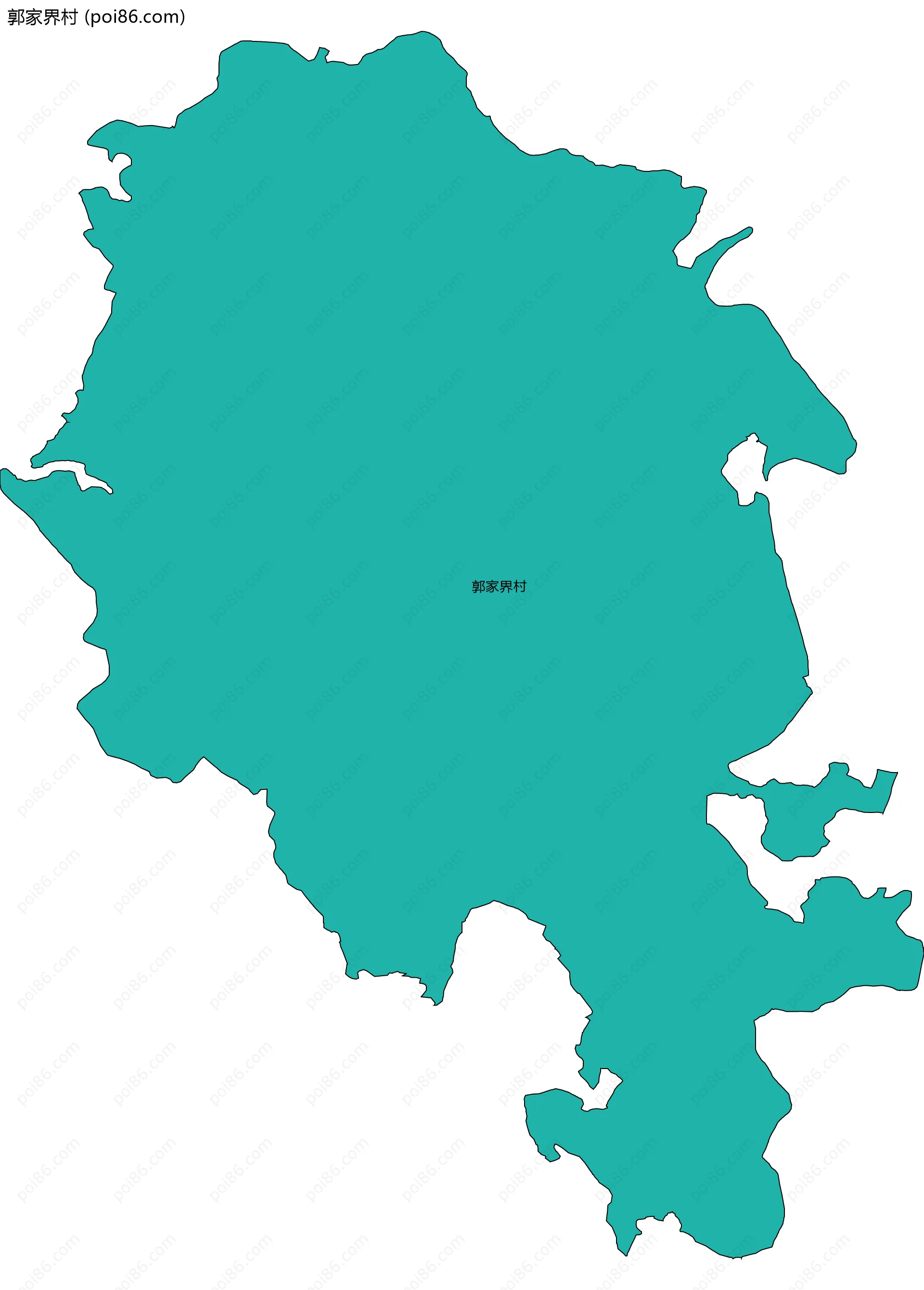 郭家界村边界地图