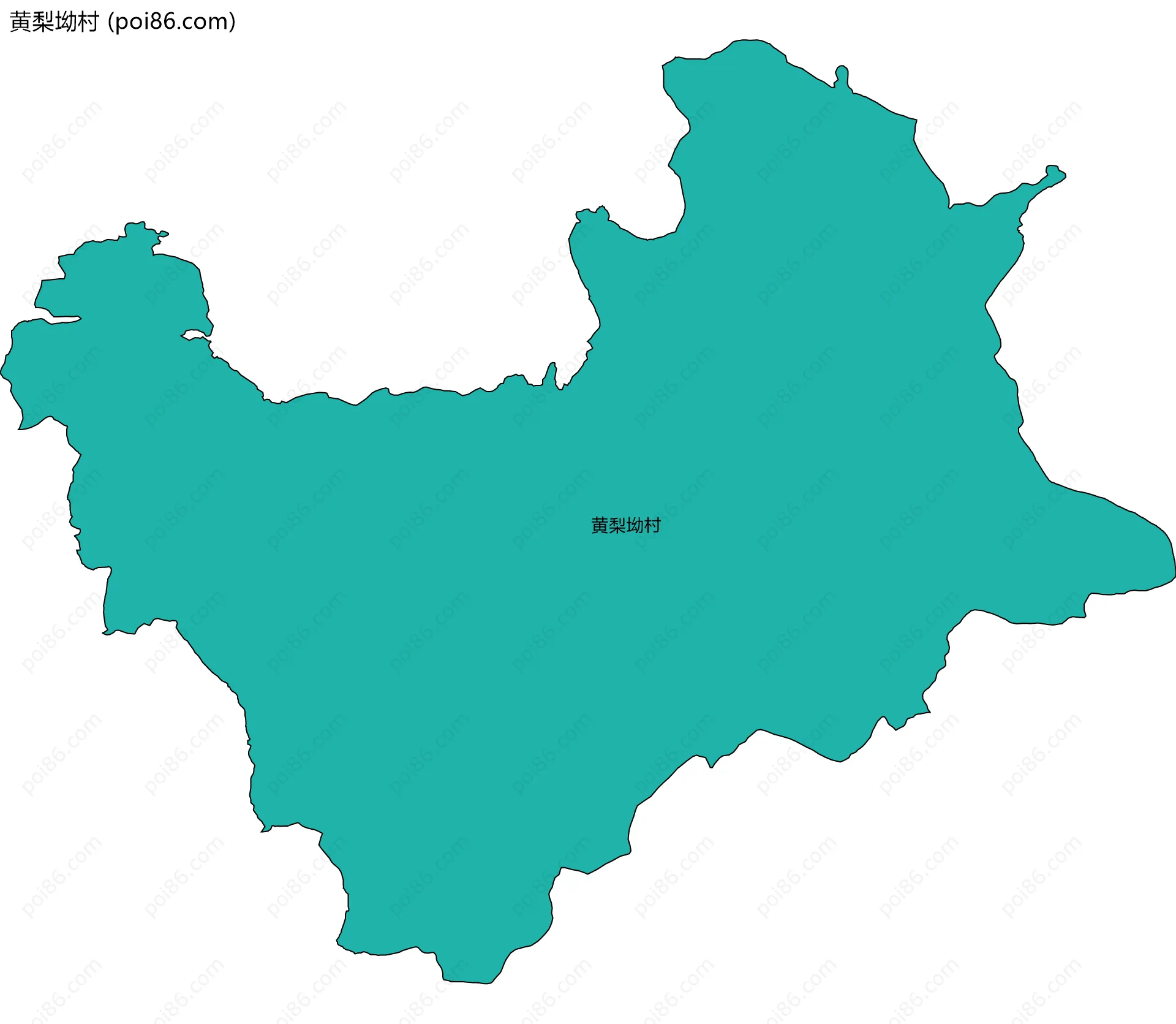 黄梨坳村边界地图