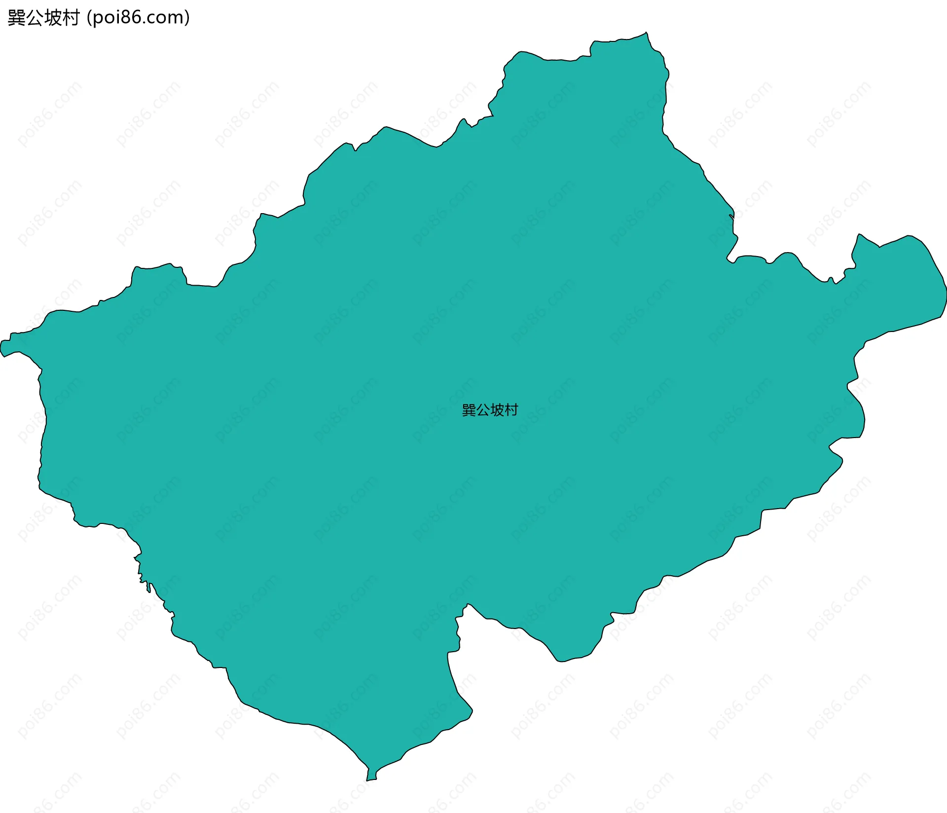 巽公坡村边界地图