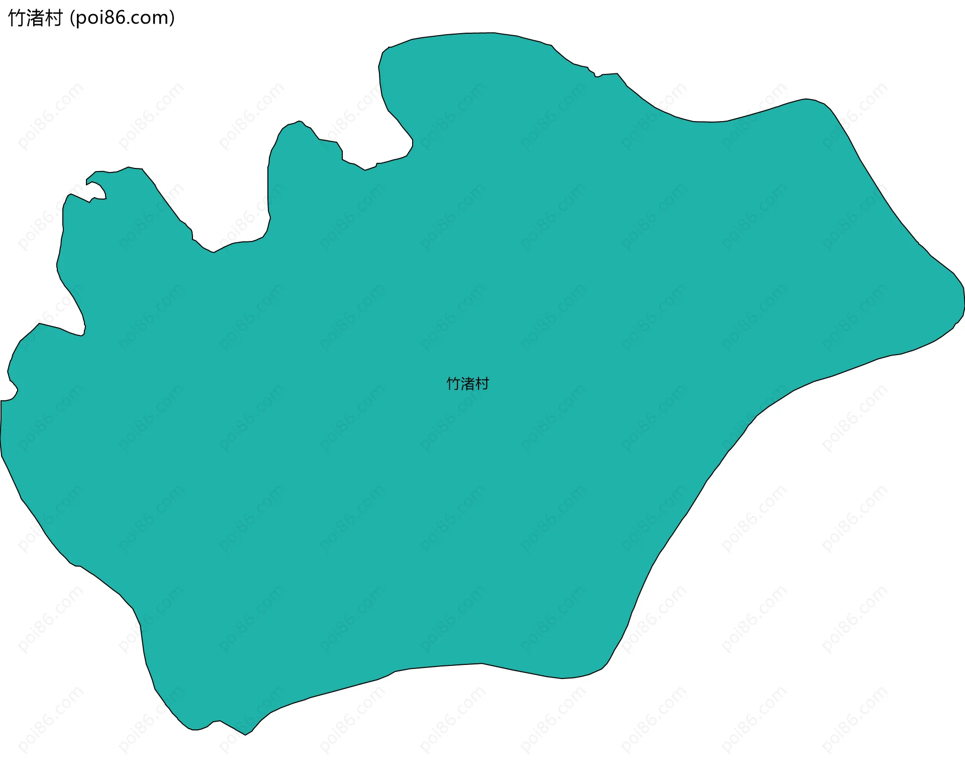 竹渚村边界地图