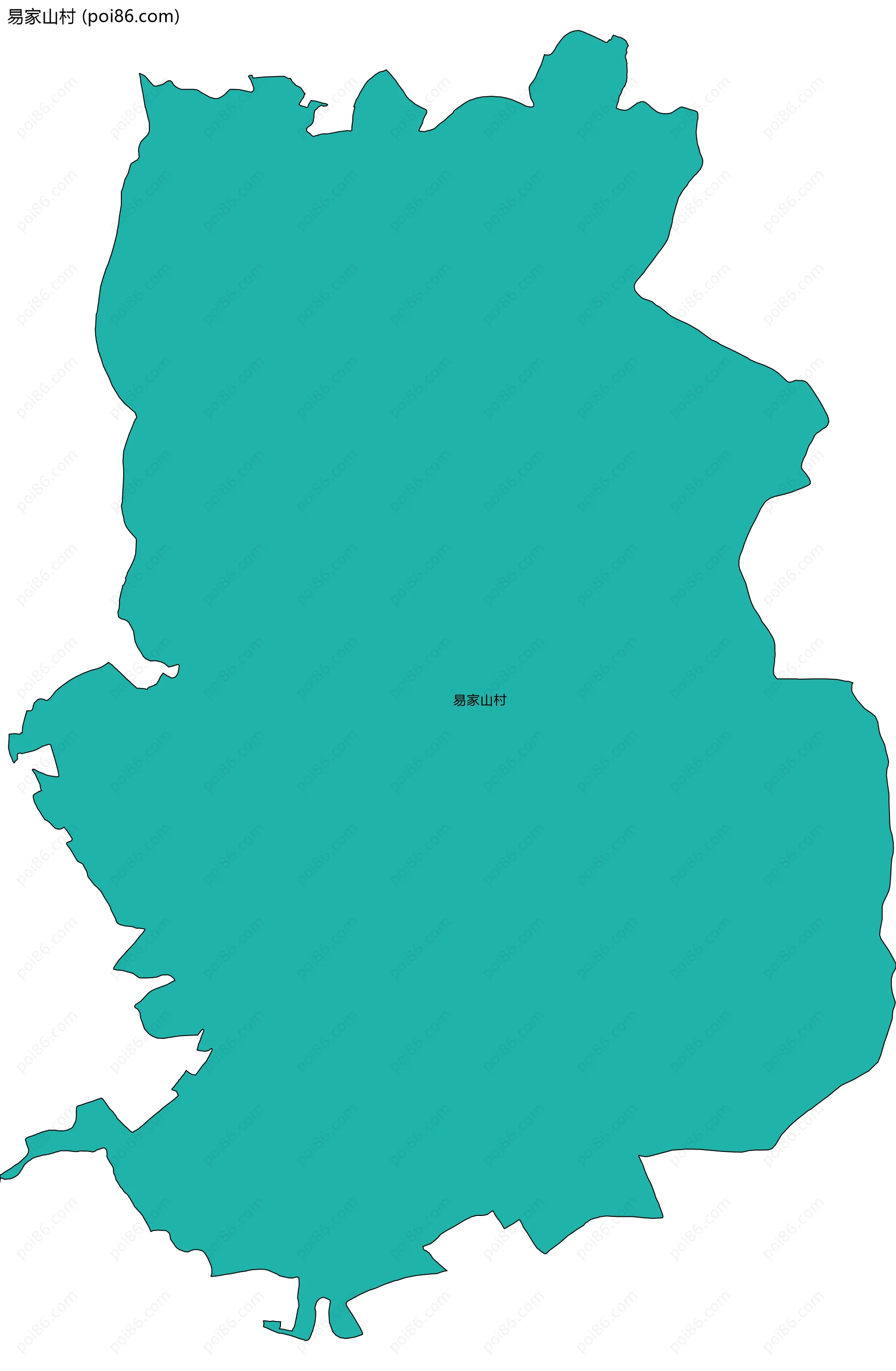 易家山村边界地图