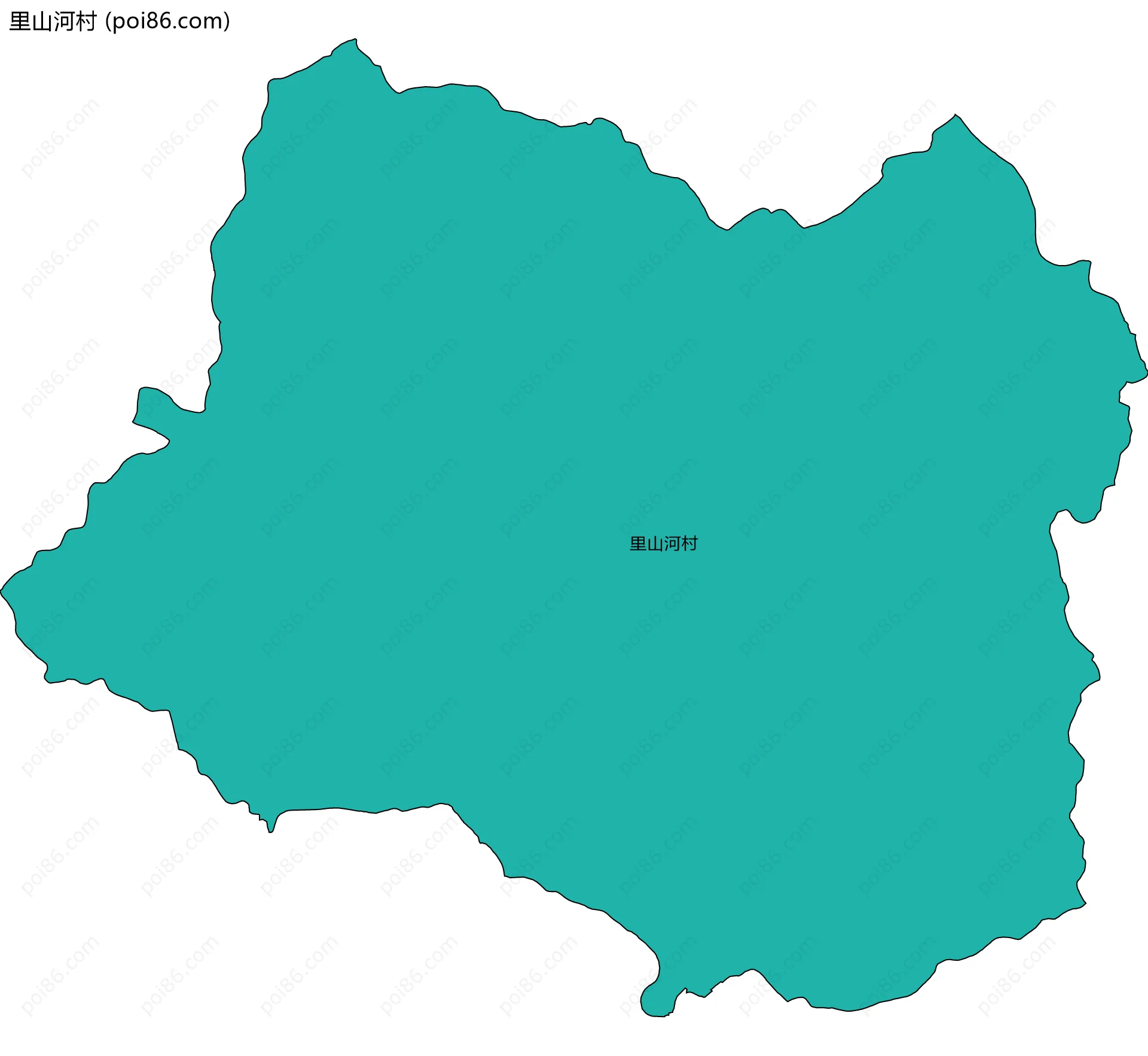 里山河村边界地图