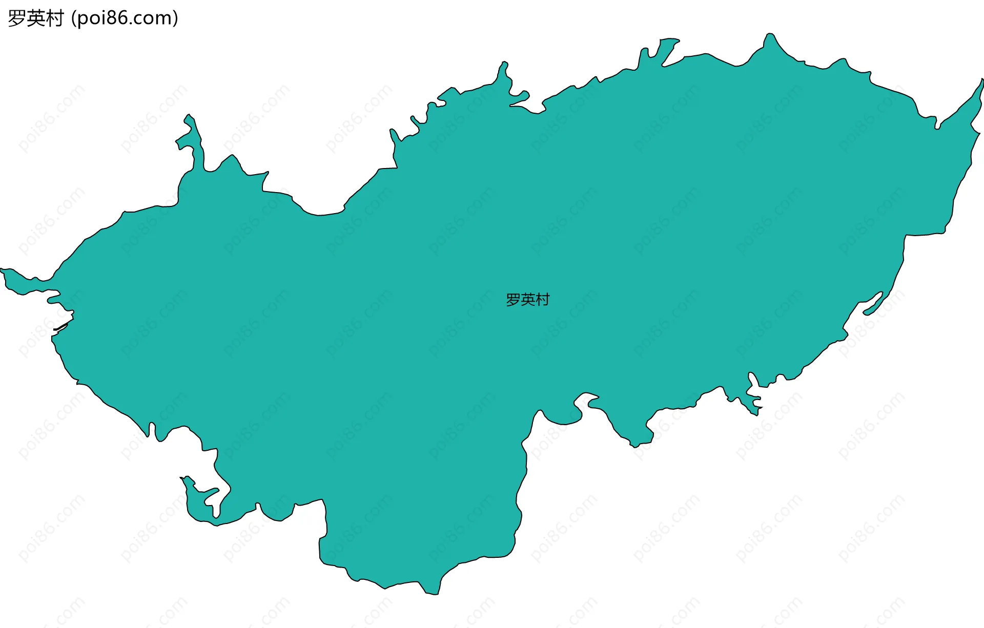 罗英村边界地图