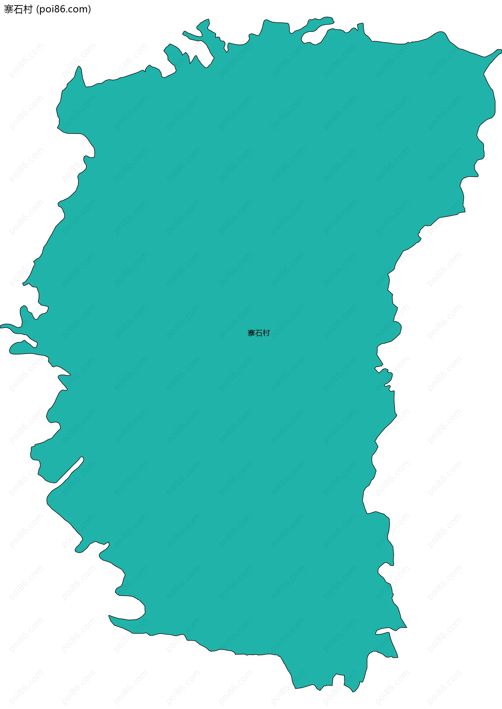 寨石村边界地图