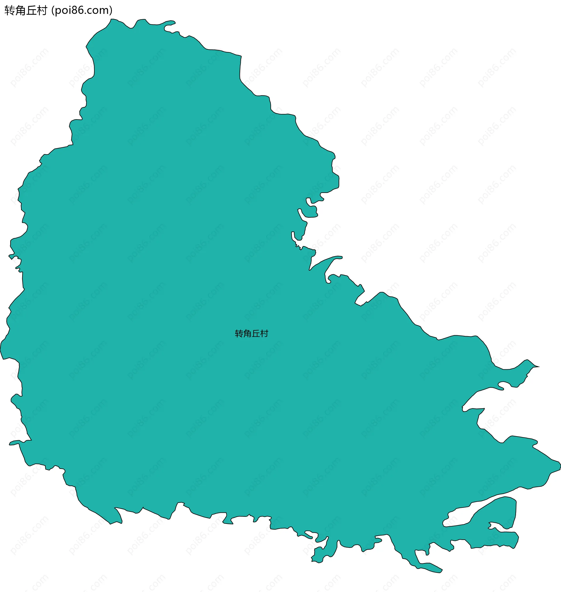 转角丘村边界地图