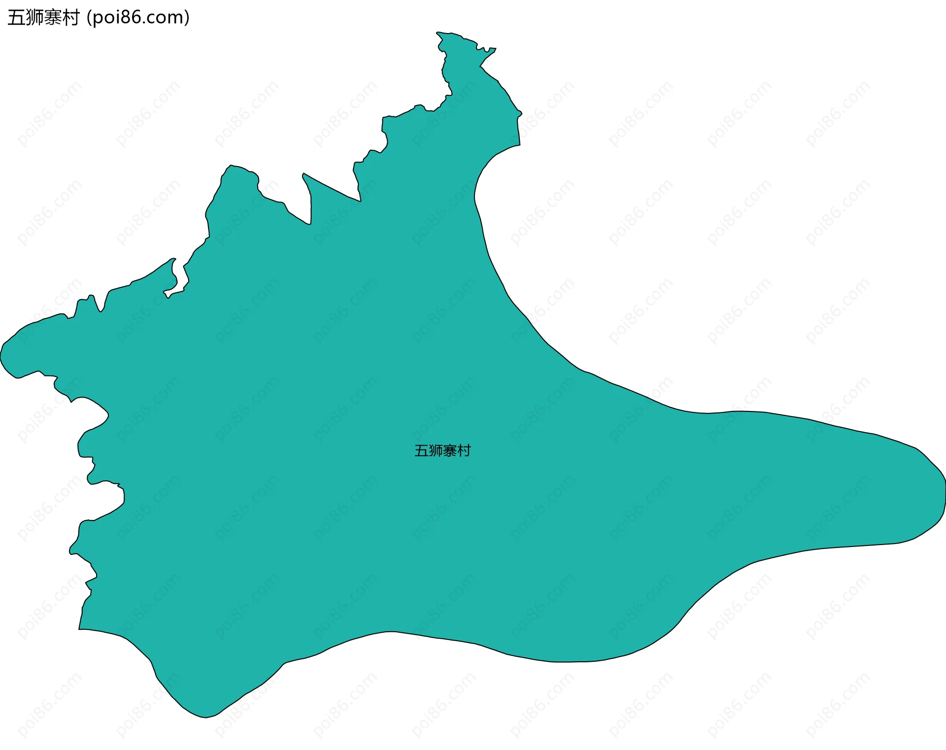 五狮寨村边界地图