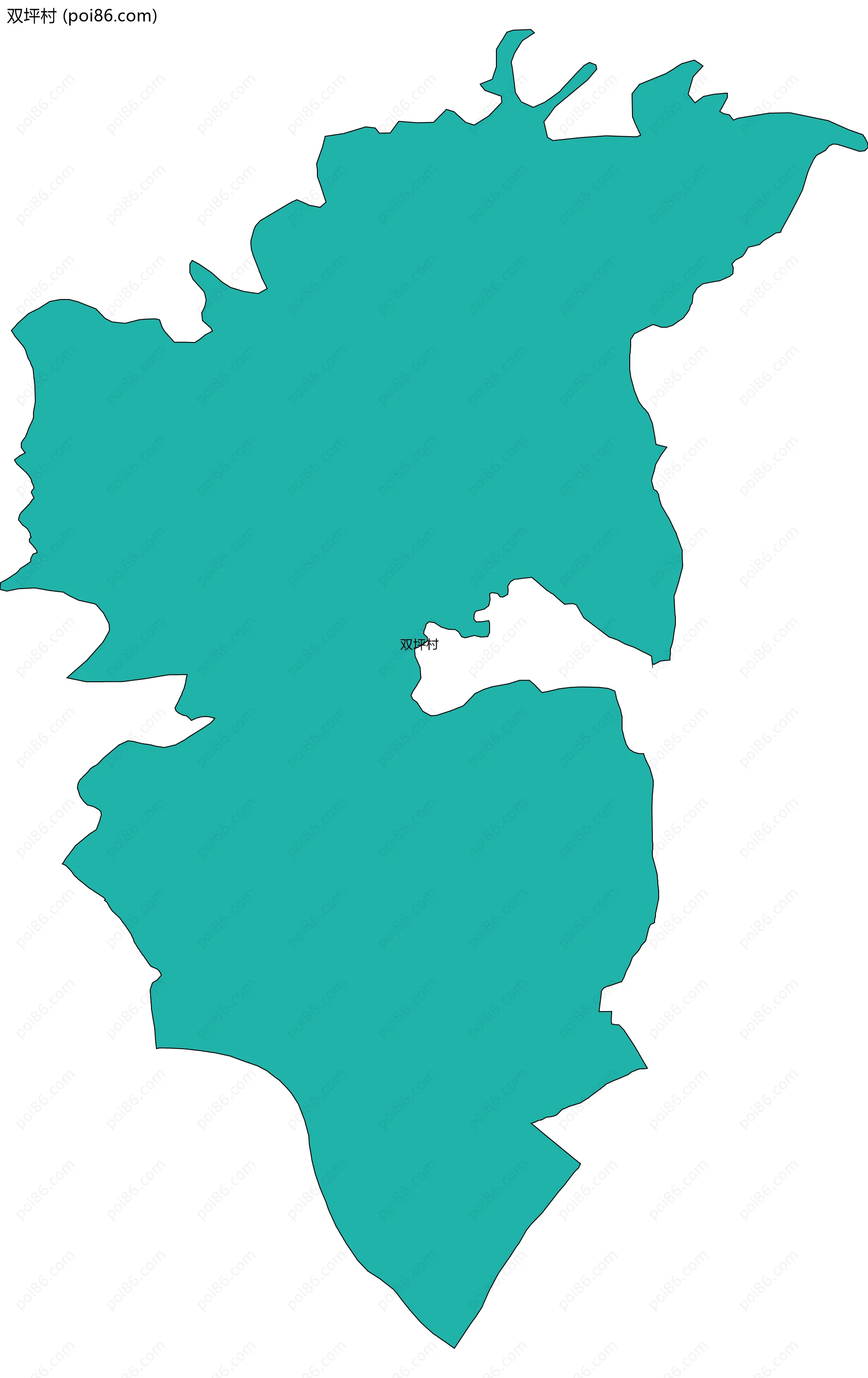 双坪村边界地图