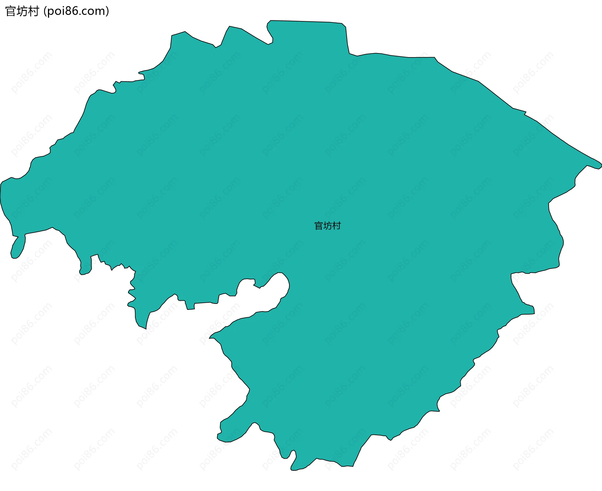 官坊村边界地图