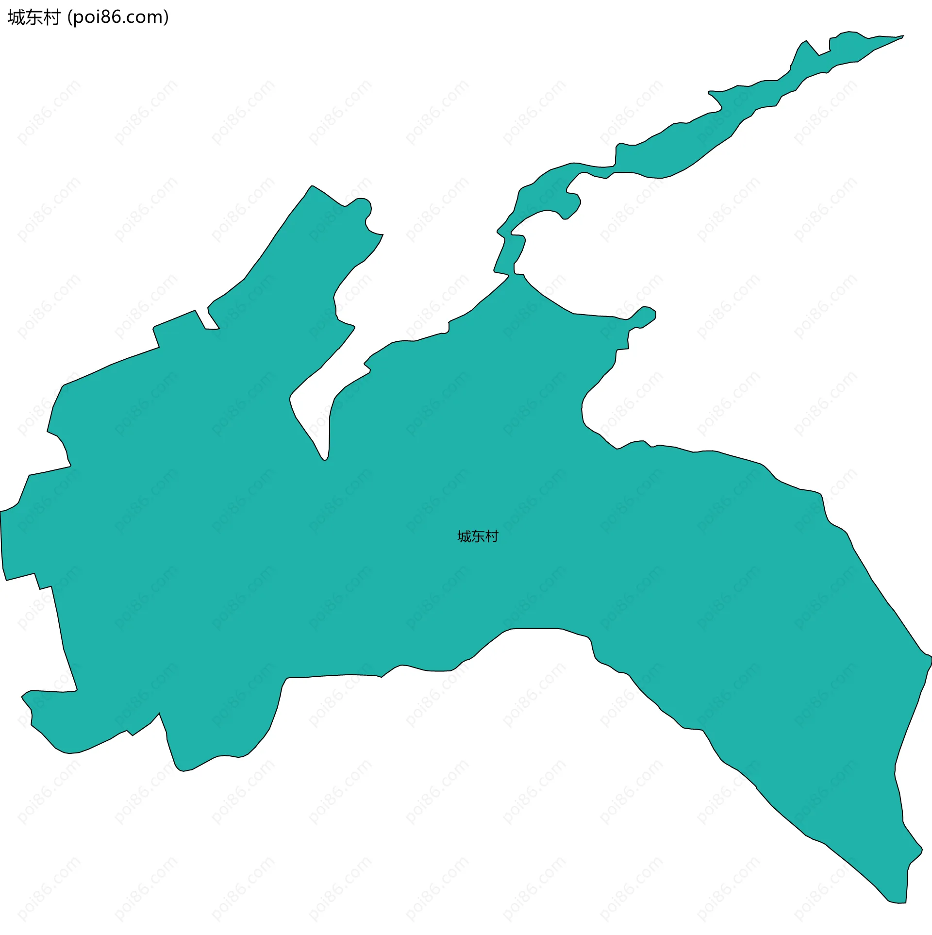 城东村边界地图