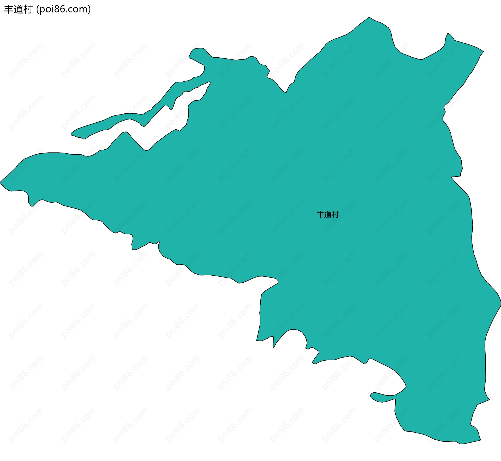 丰道村边界地图