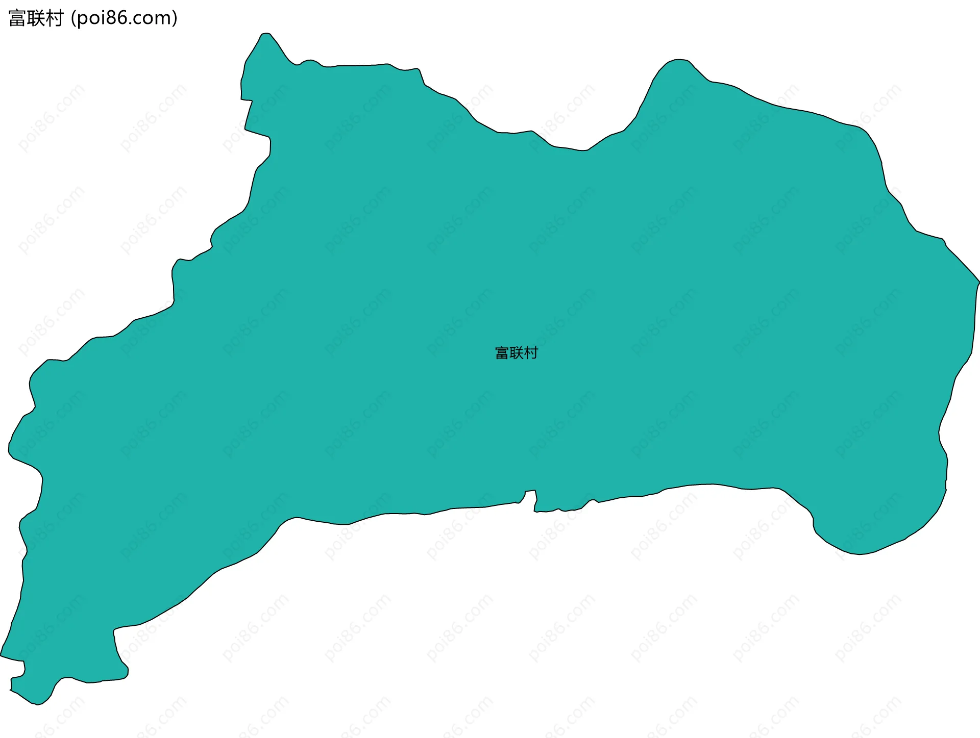 富联村边界地图