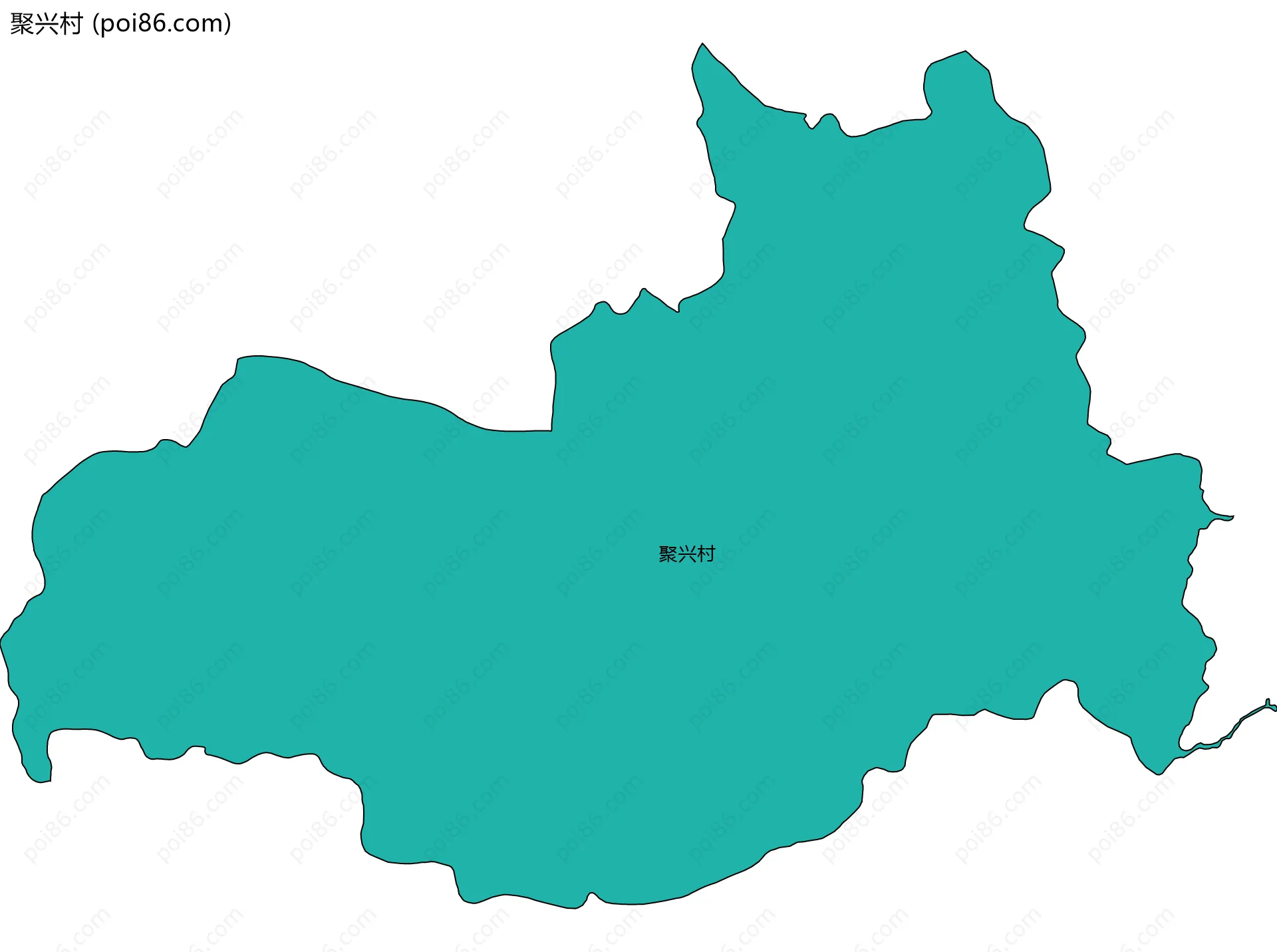 聚兴村边界地图