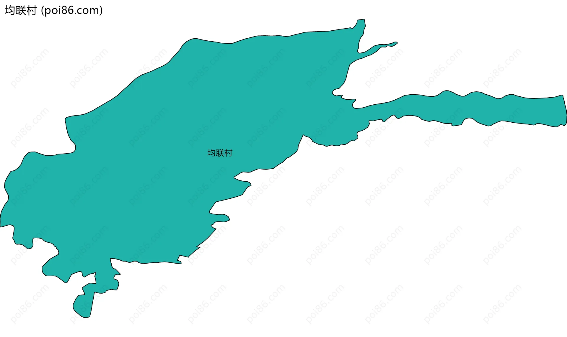 均联村边界地图