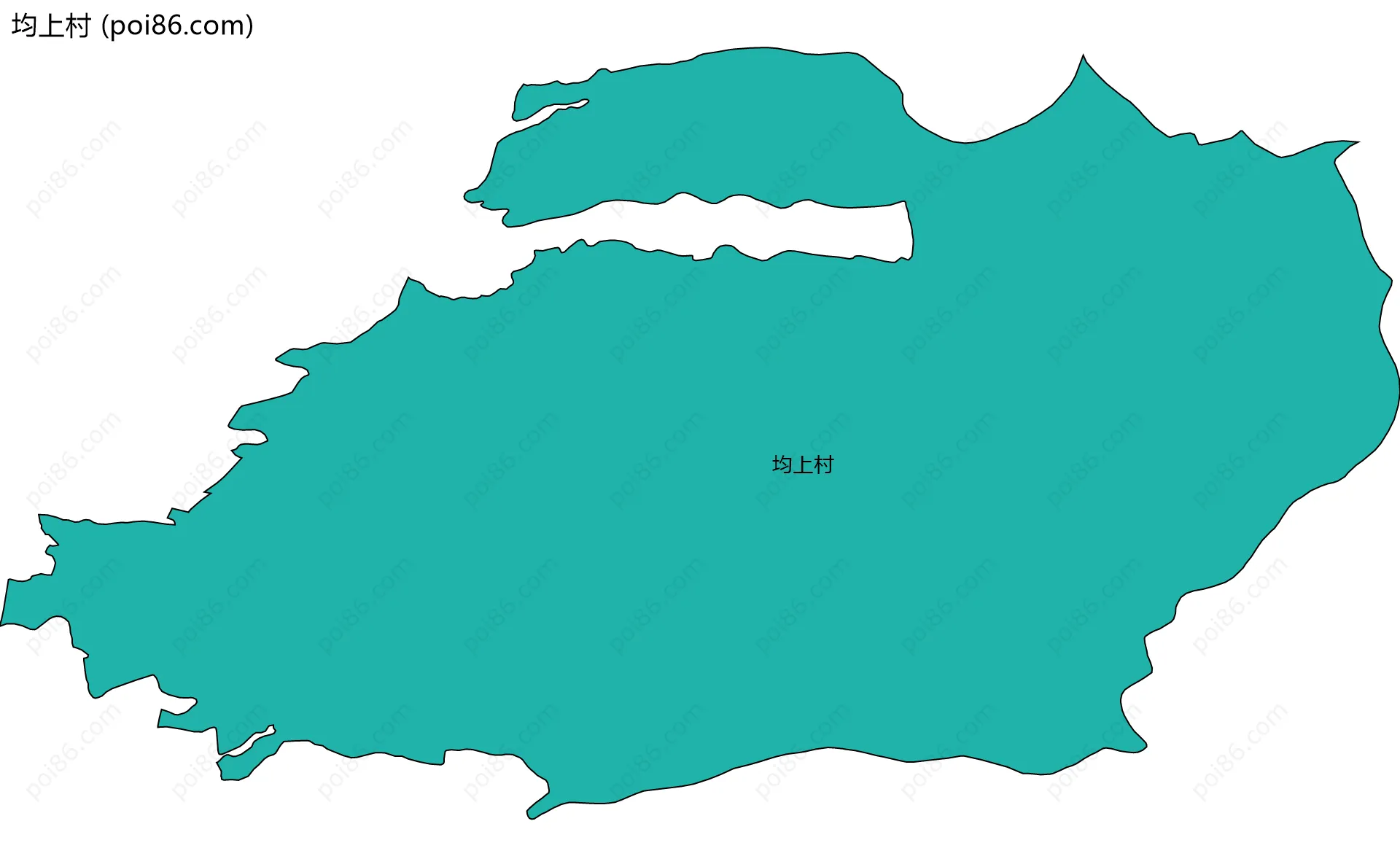 均上村边界地图
