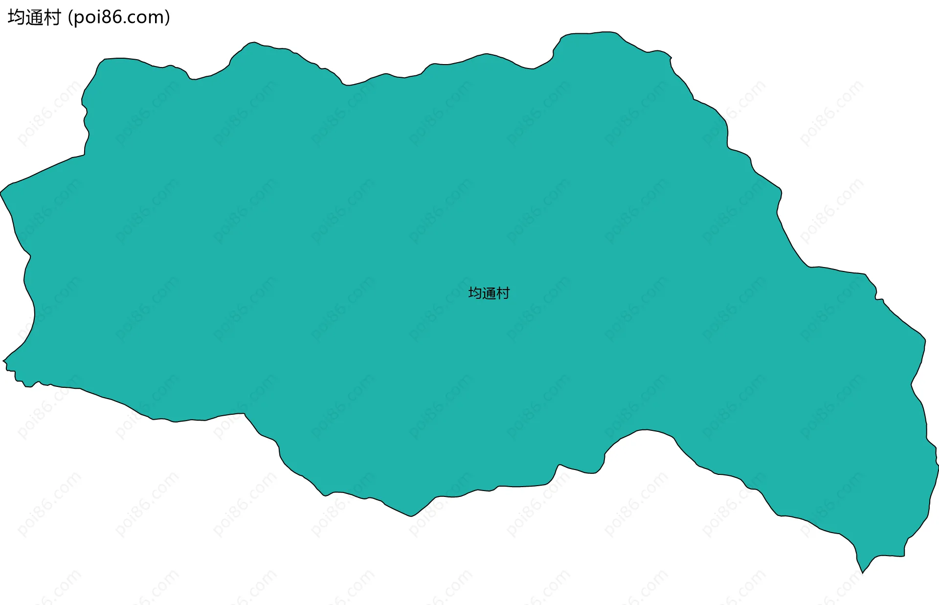 均通村边界地图