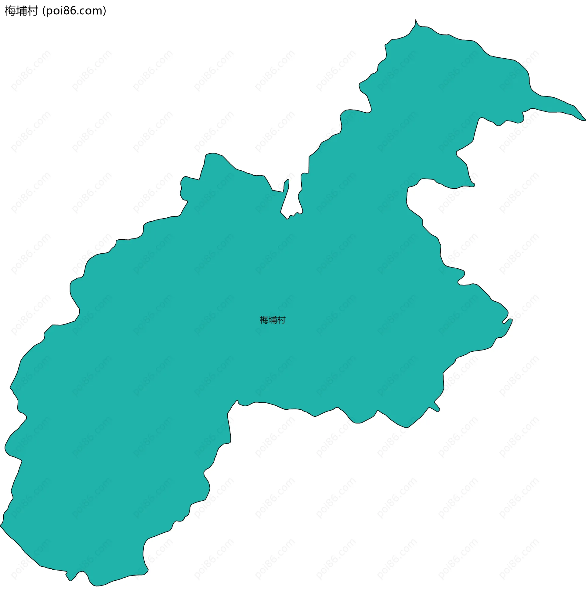 梅埔村边界地图