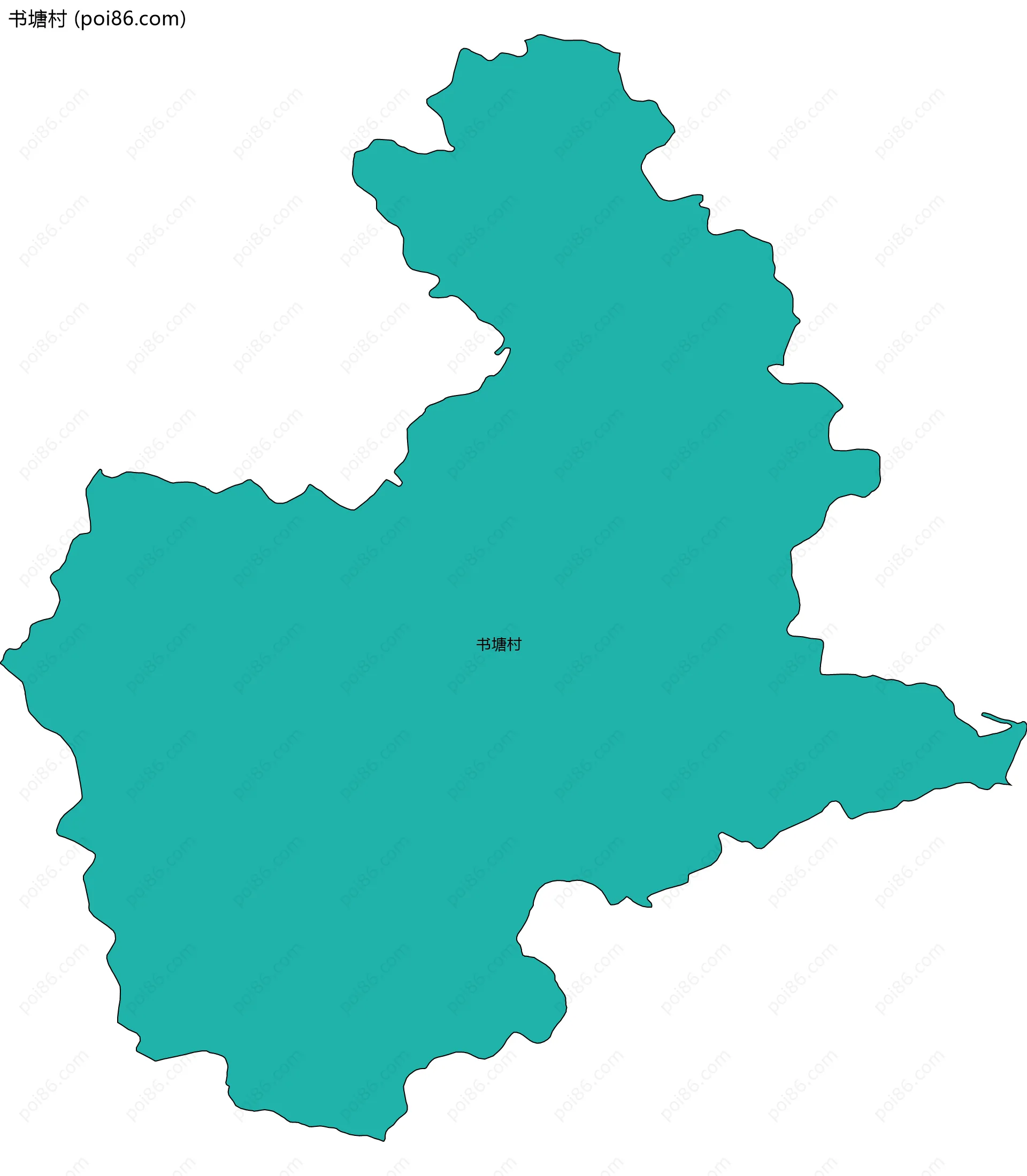 书塘村边界地图