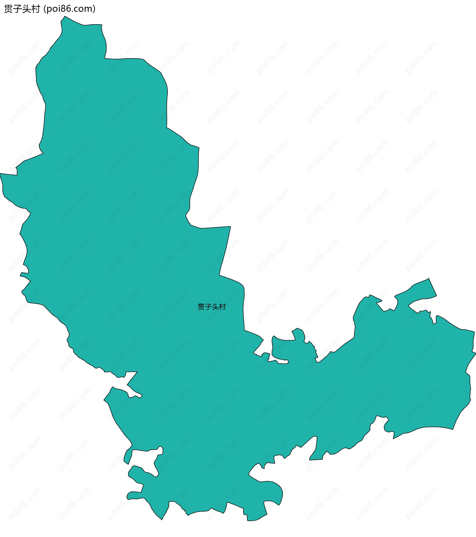 贯子头村边界地图