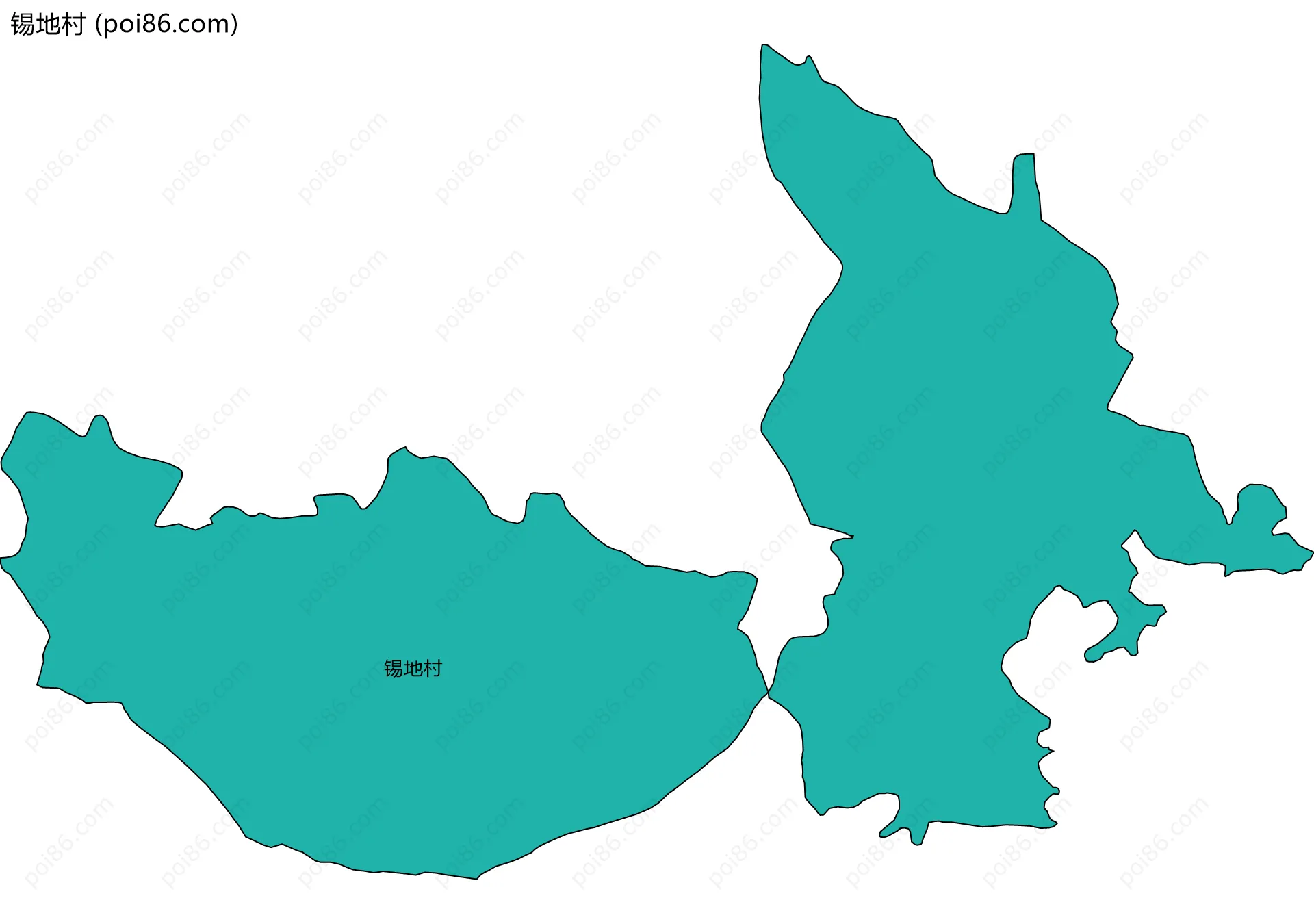 锡地村边界地图