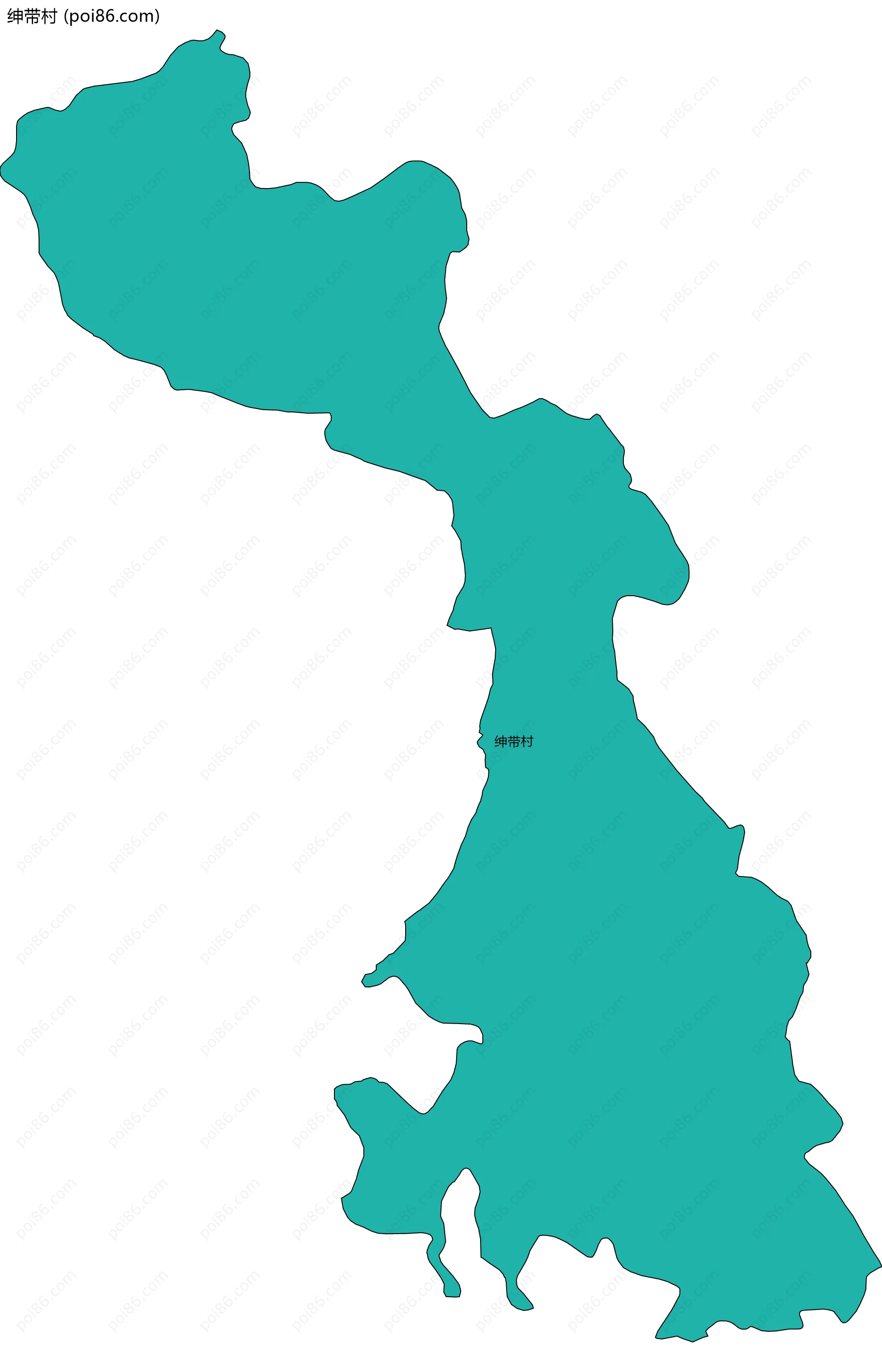 绅带村边界地图