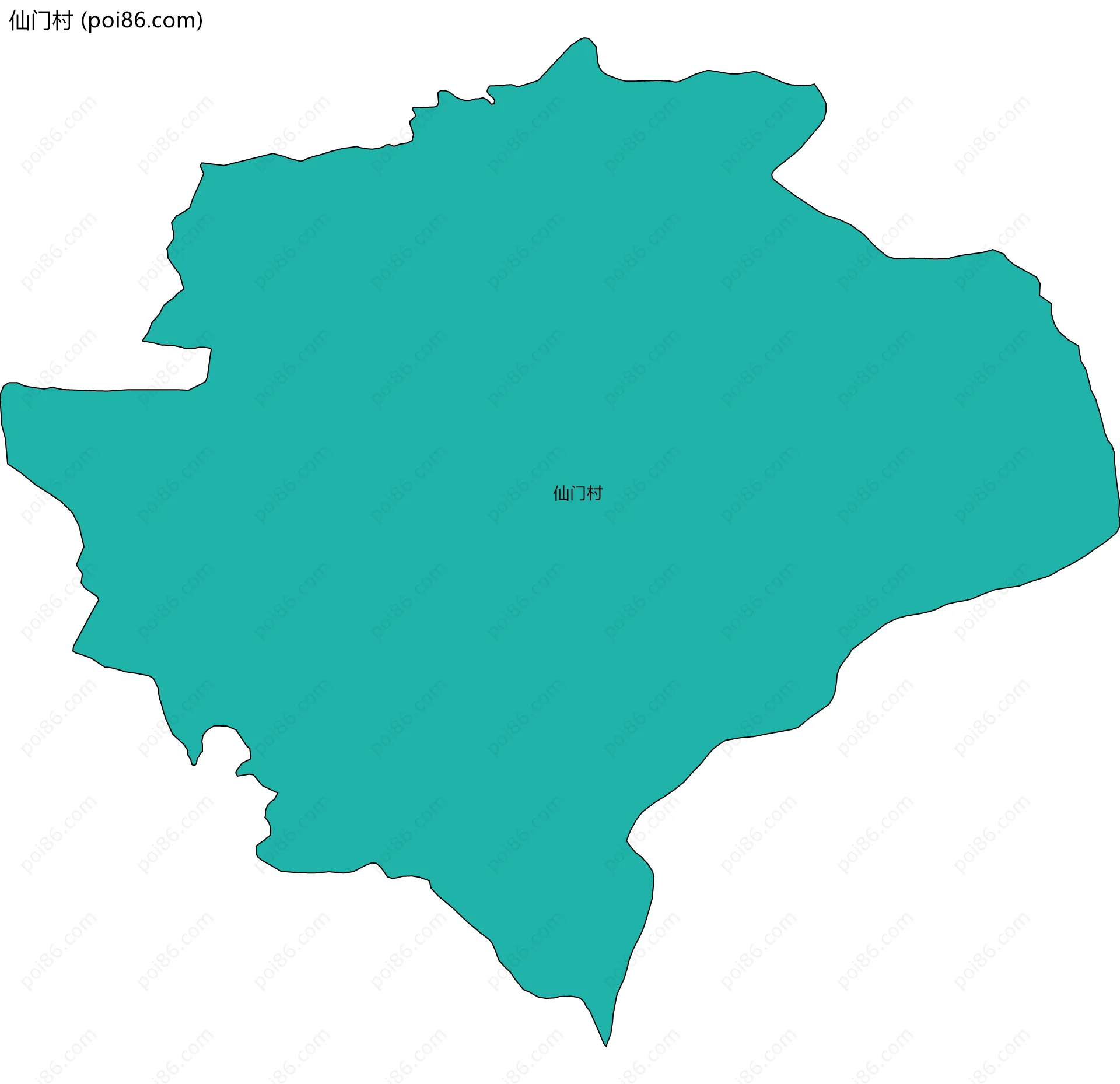 仙门村边界地图