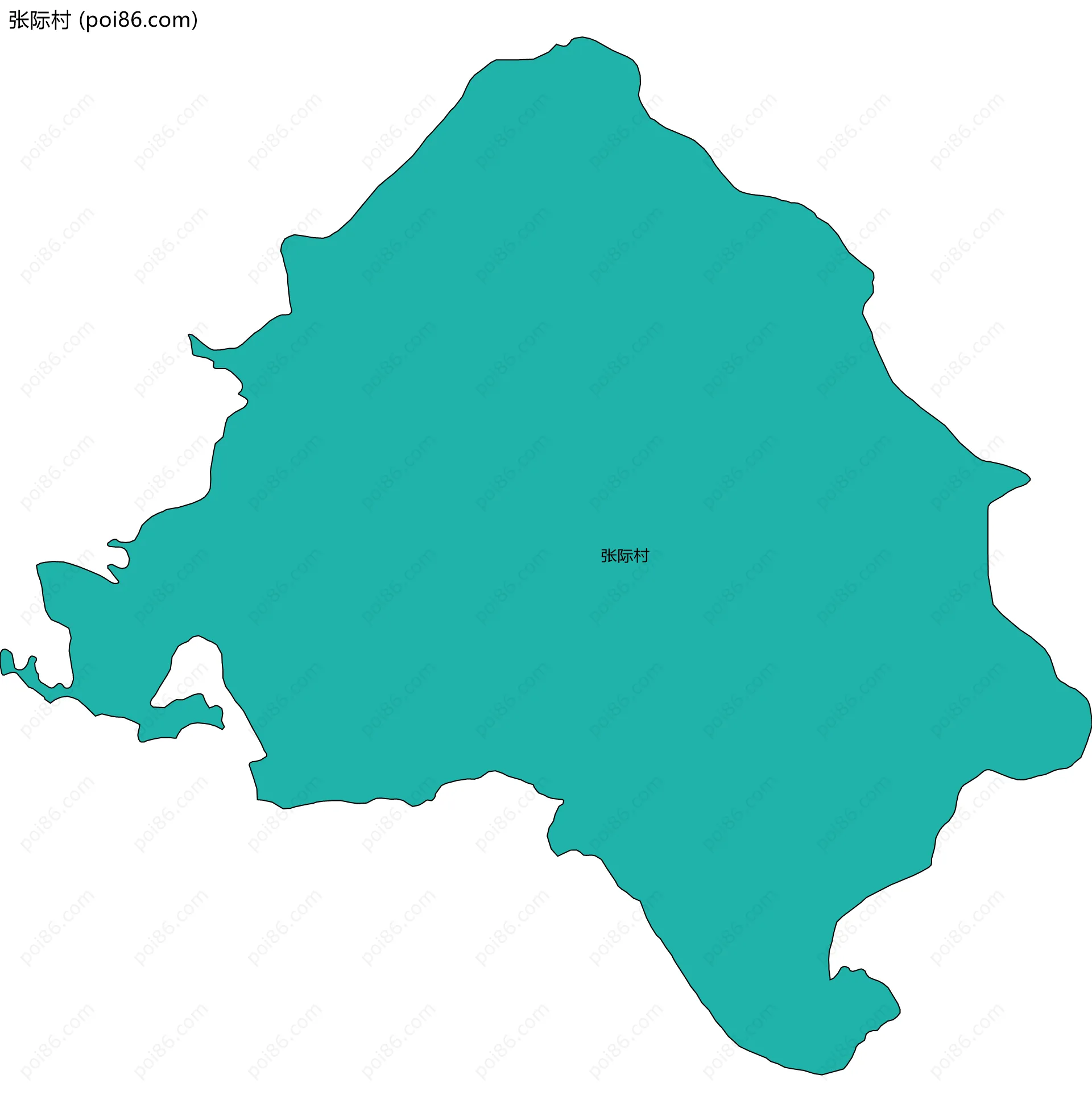 张际村边界地图